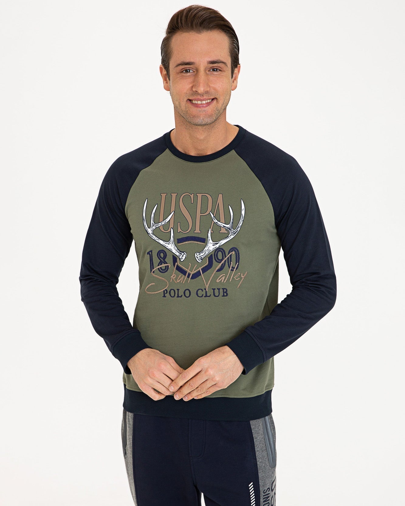 Kaki Sweat Shirt U.S. Polo Assn.