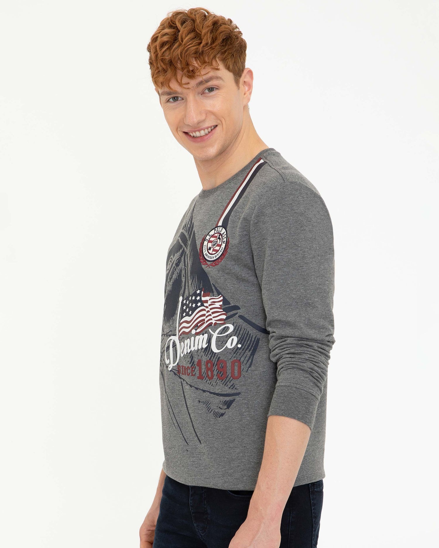 Dark Grey Sweat Shirt U.S. Polo Assn.