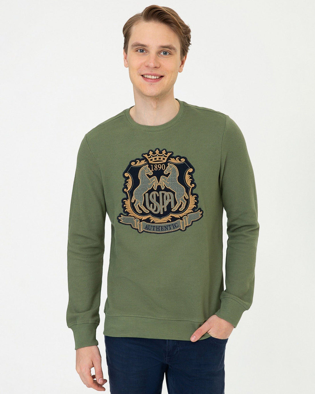 Kaki Sweat Shirt U.S. Polo Assn.