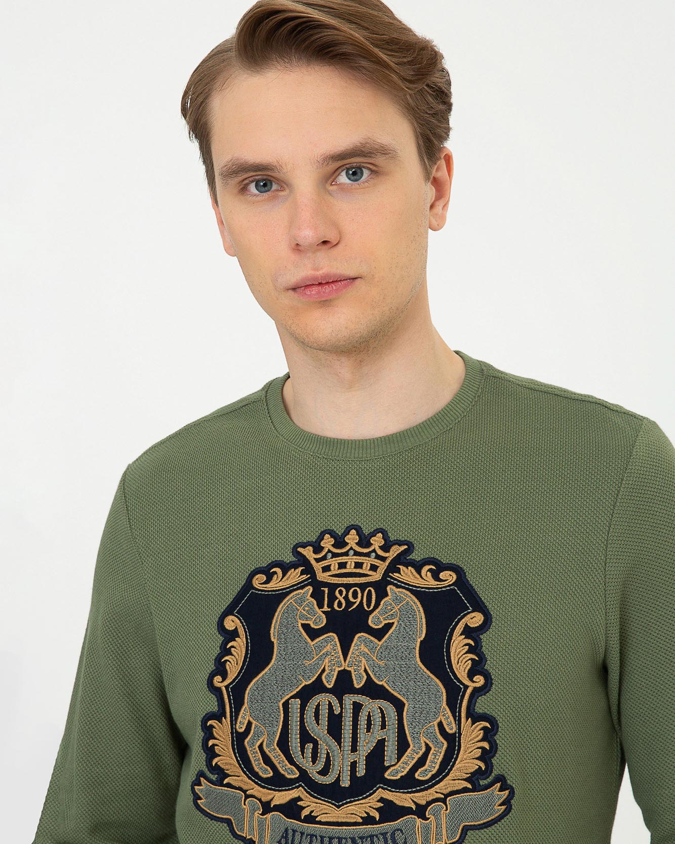 Kaki Sweat Shirt U.S. Polo Assn.