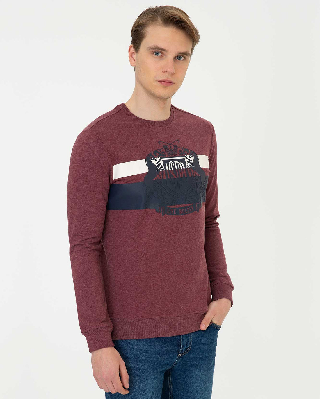 Red Sweat Shirt U.S. Polo Assn.