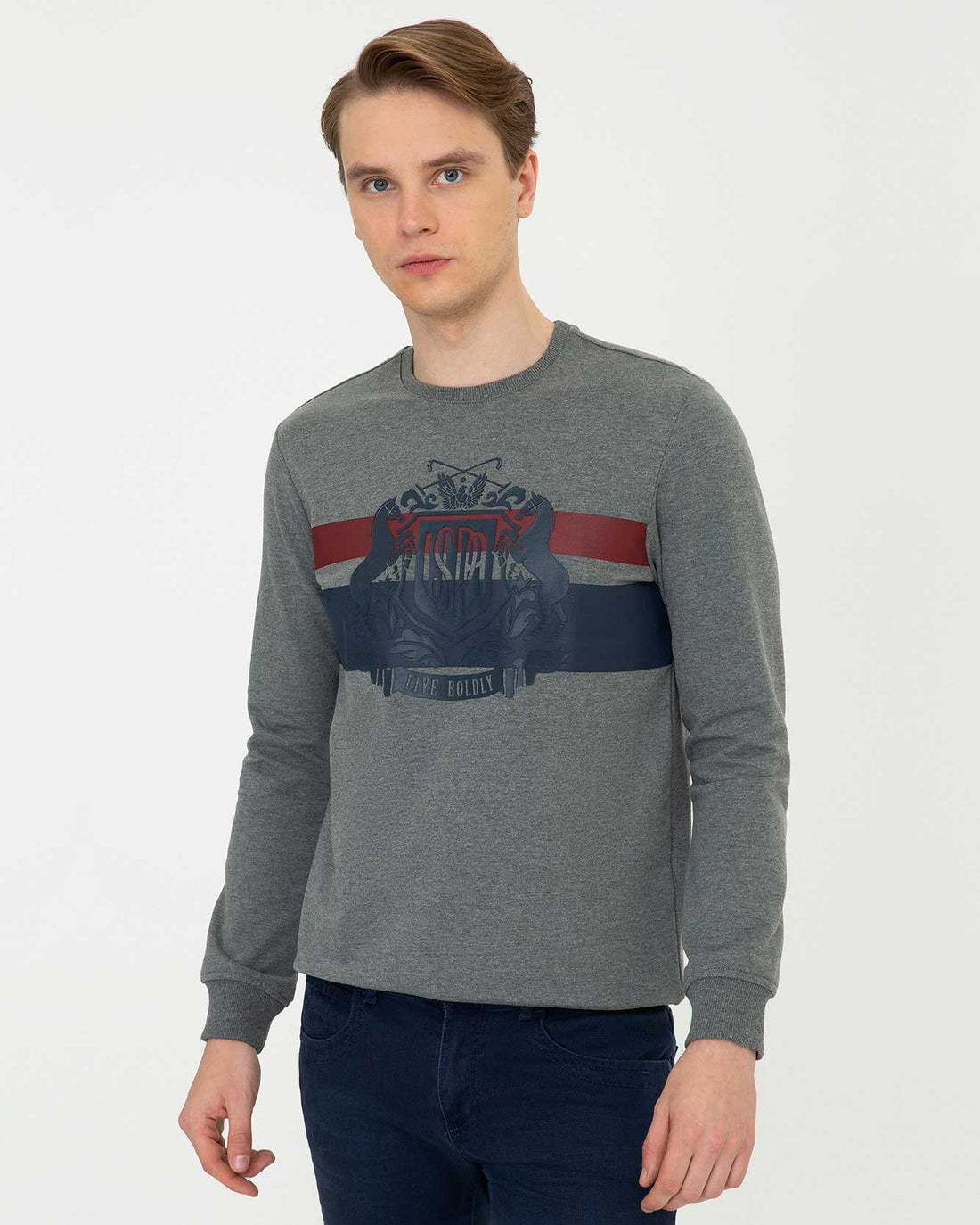 Dark Grey Sweat Shirt U.S. Polo Assn.