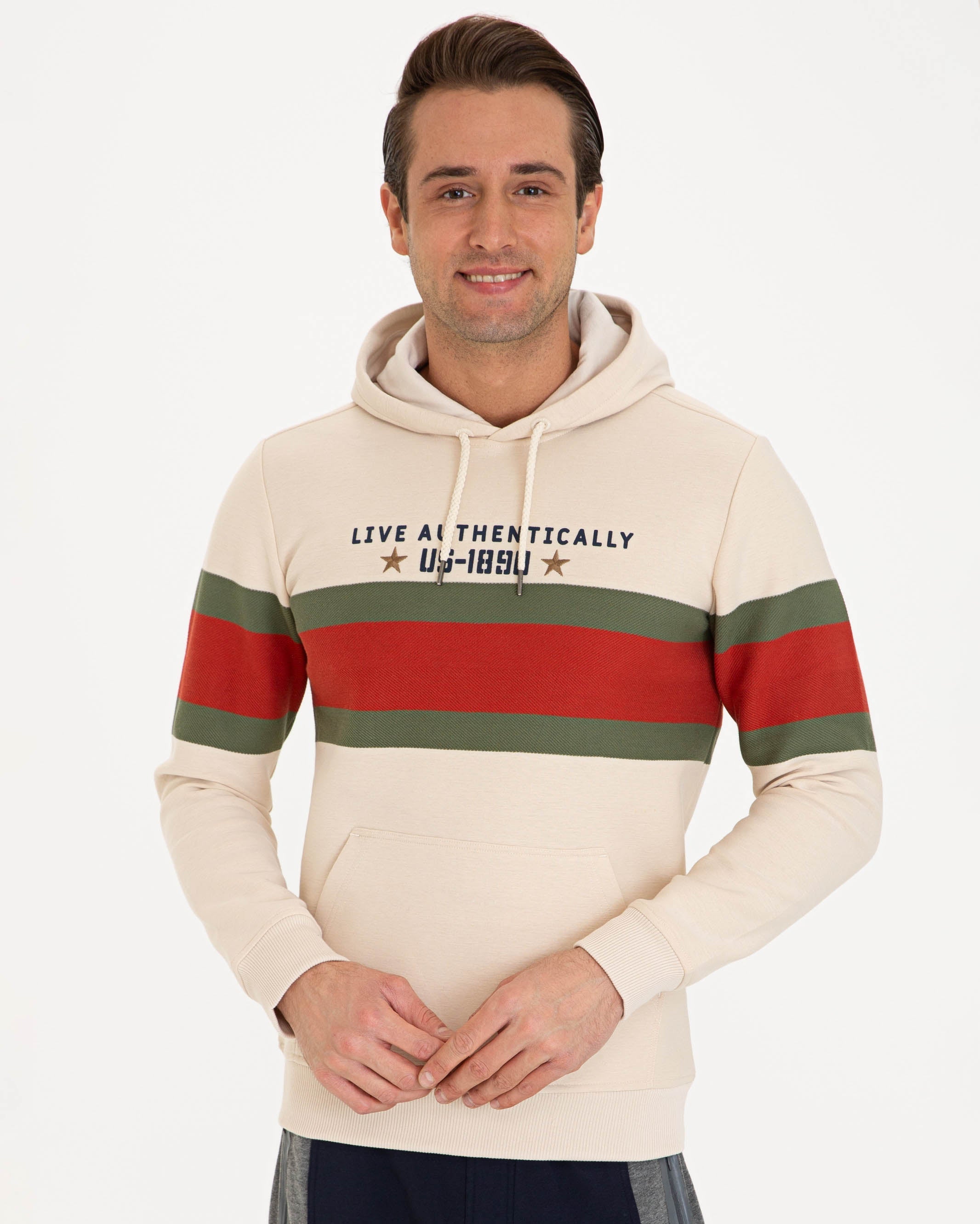 Beige Sweat Shirt U.S. Polo Assn.
