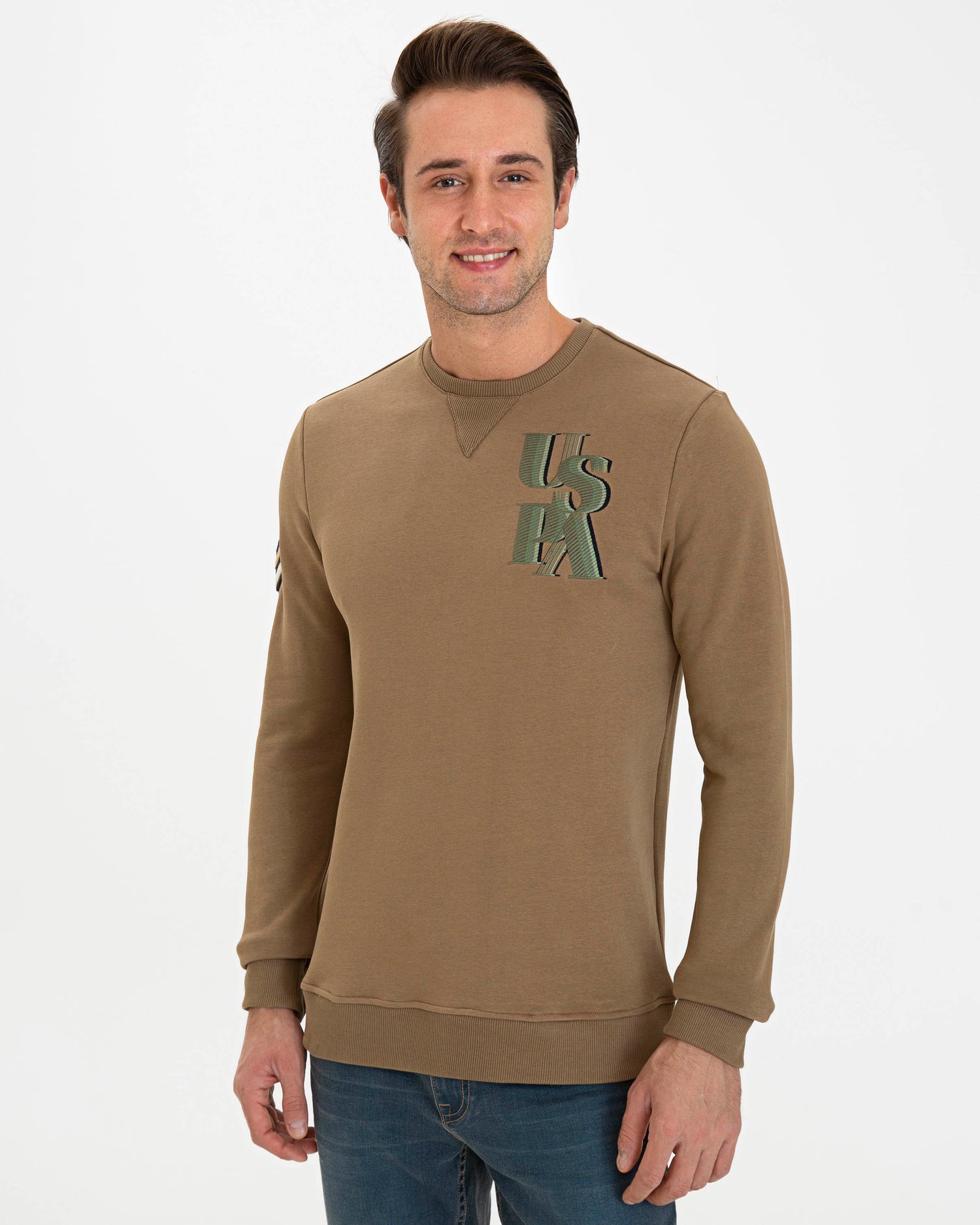 Kaki Sweat Shirt U.S. Polo Assn.