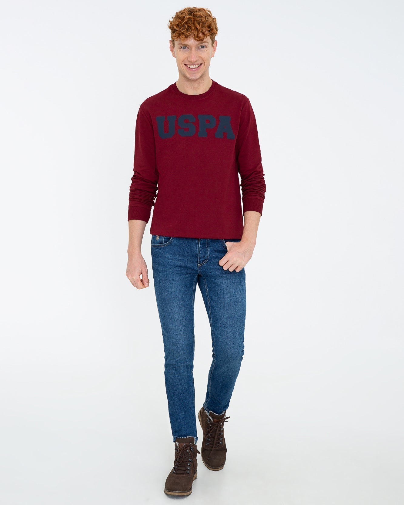 Red Sweat Shirt U.S. Polo Assn.