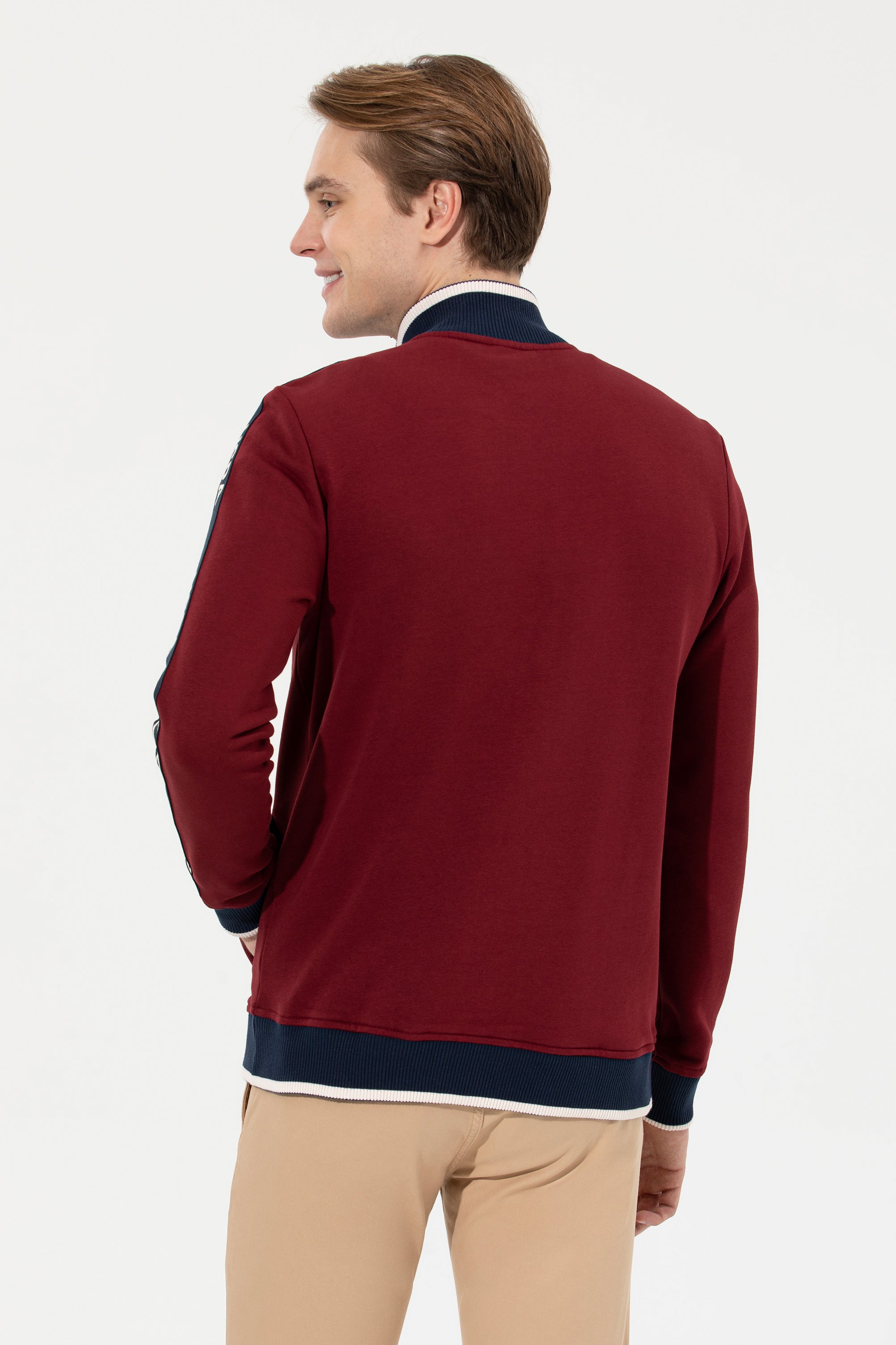 Red Knitting Cardigan U.S. Polo Assn.