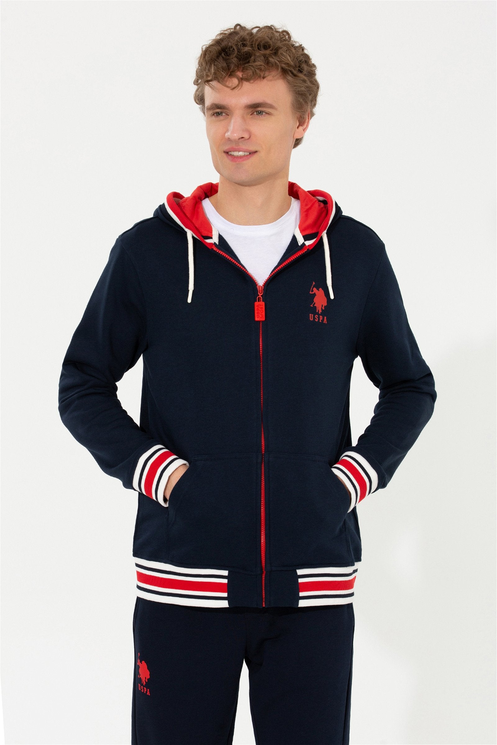 Dark Blue Woven Cardigan U.S. Polo Assn.