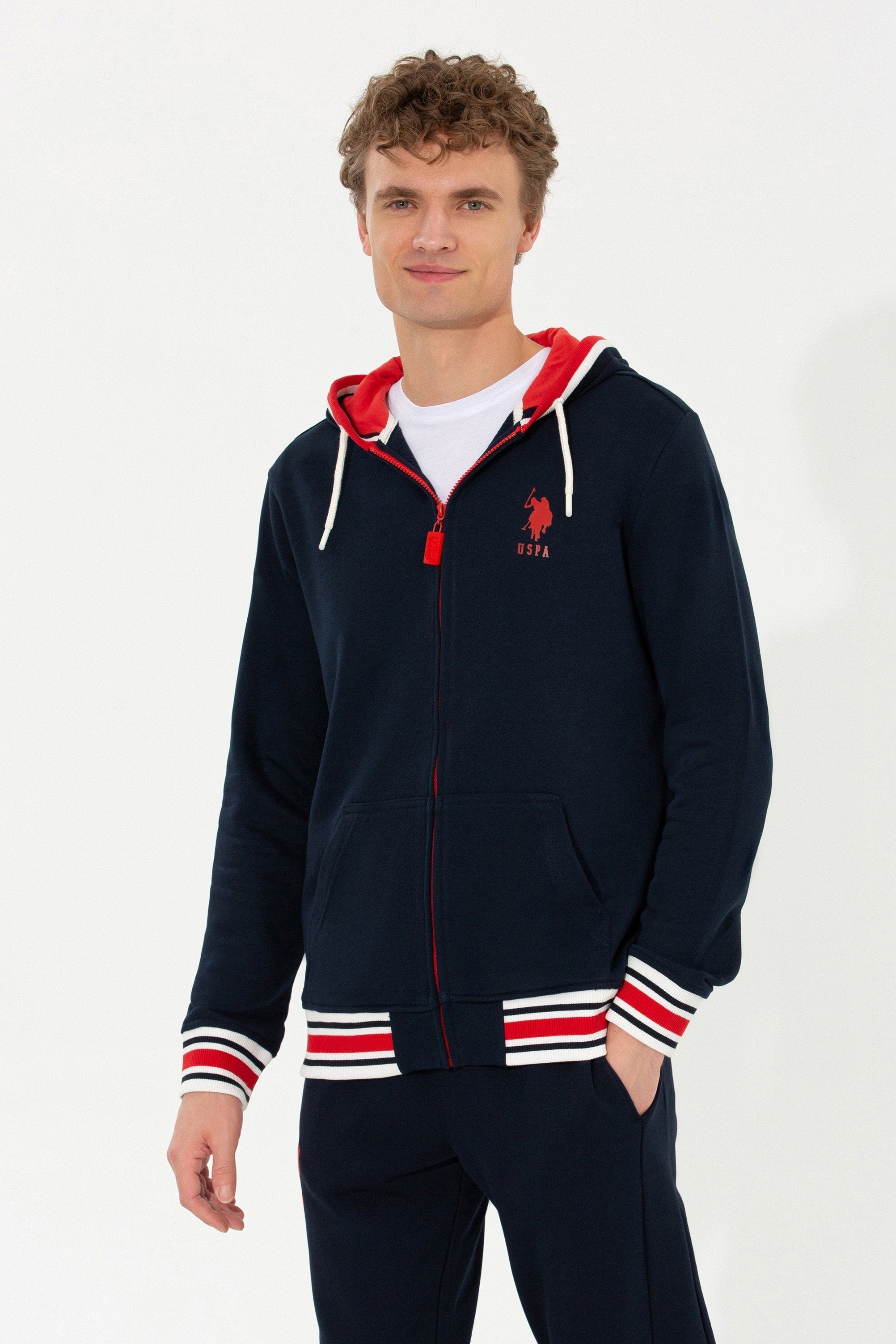 Dark Blue Woven Cardigan U.S. Polo Assn.