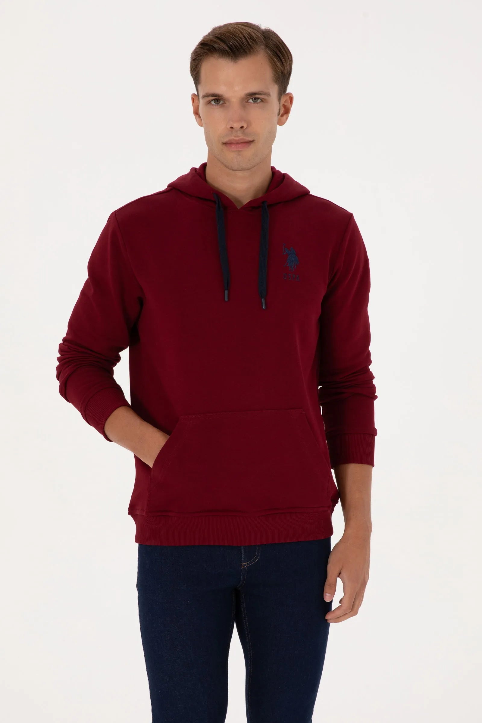 U.S. Polo Assn._Bordeaux_Bordeaux Hoodie With Logo_G081SZ0820 2225794_VR014_01