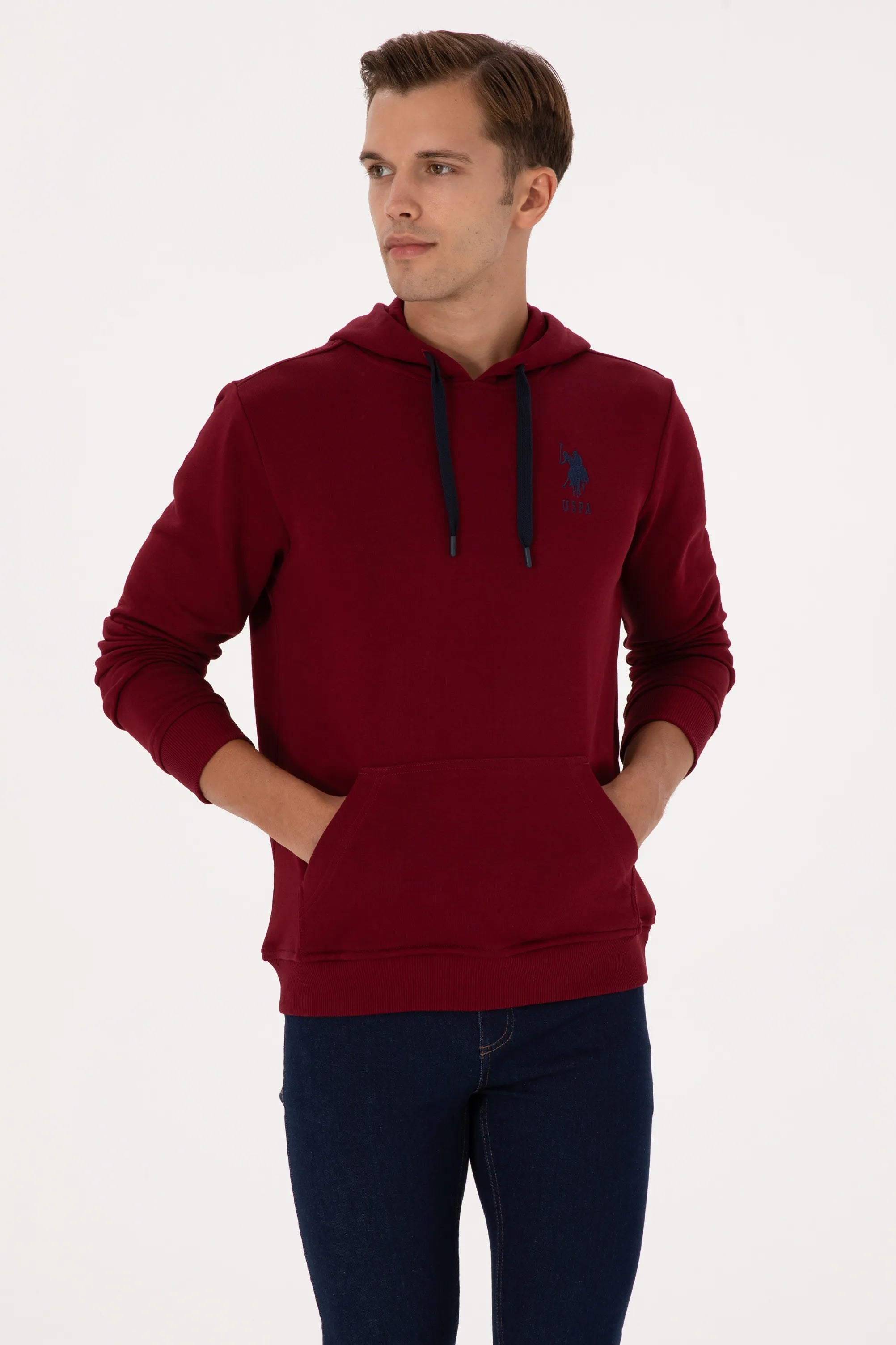 U.S. Polo Assn._Bordeaux_Bordeaux Hoodie With Logo_G081SZ0820 2225794_VR014_03