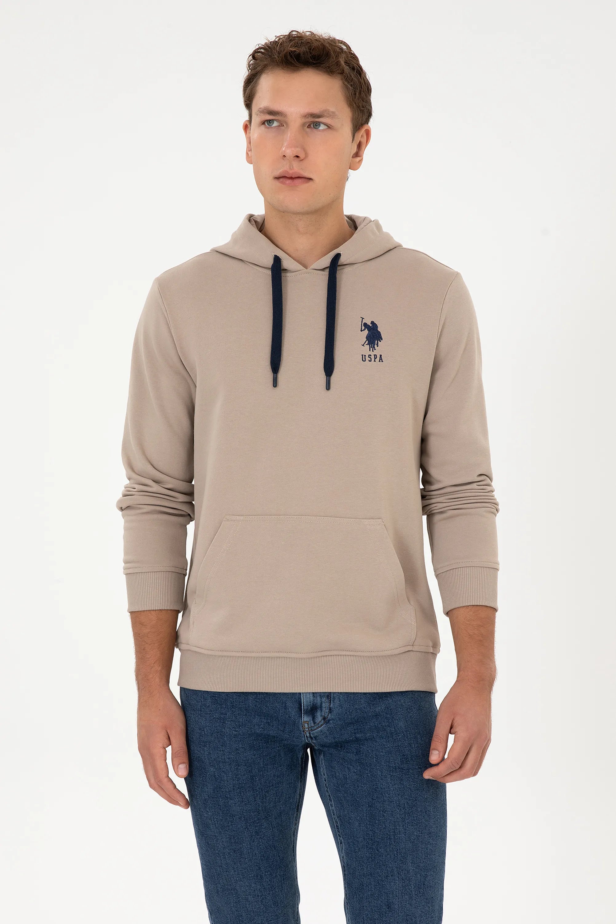 U.S. Polo Assn._Beige_Beige Hoodie With Logo_G081SZ0820 2225794_VR088_03