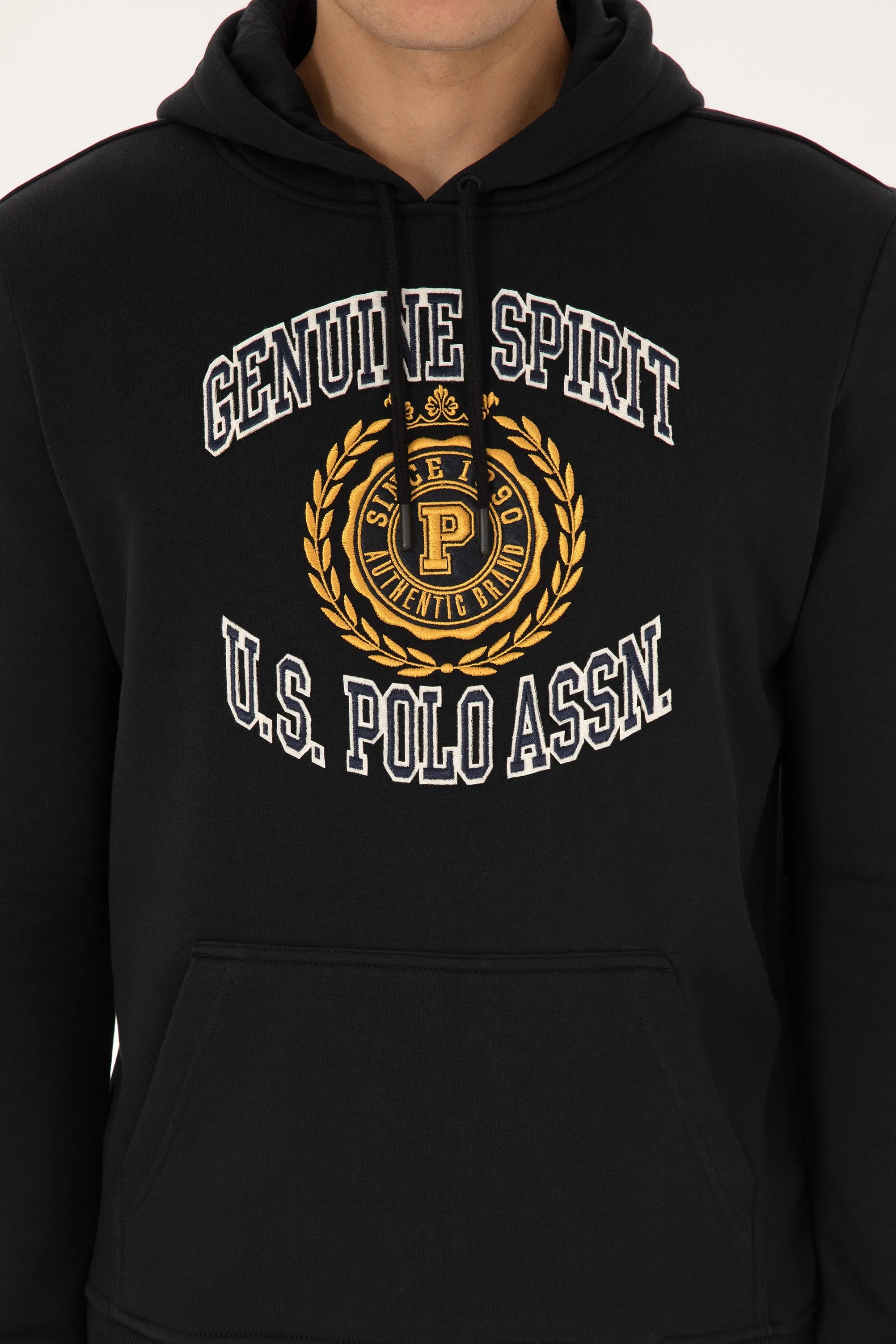 U.S. Polo Assn._Black_Black Hoodie With Logo_G081SZ0820 2239830_VR046_06