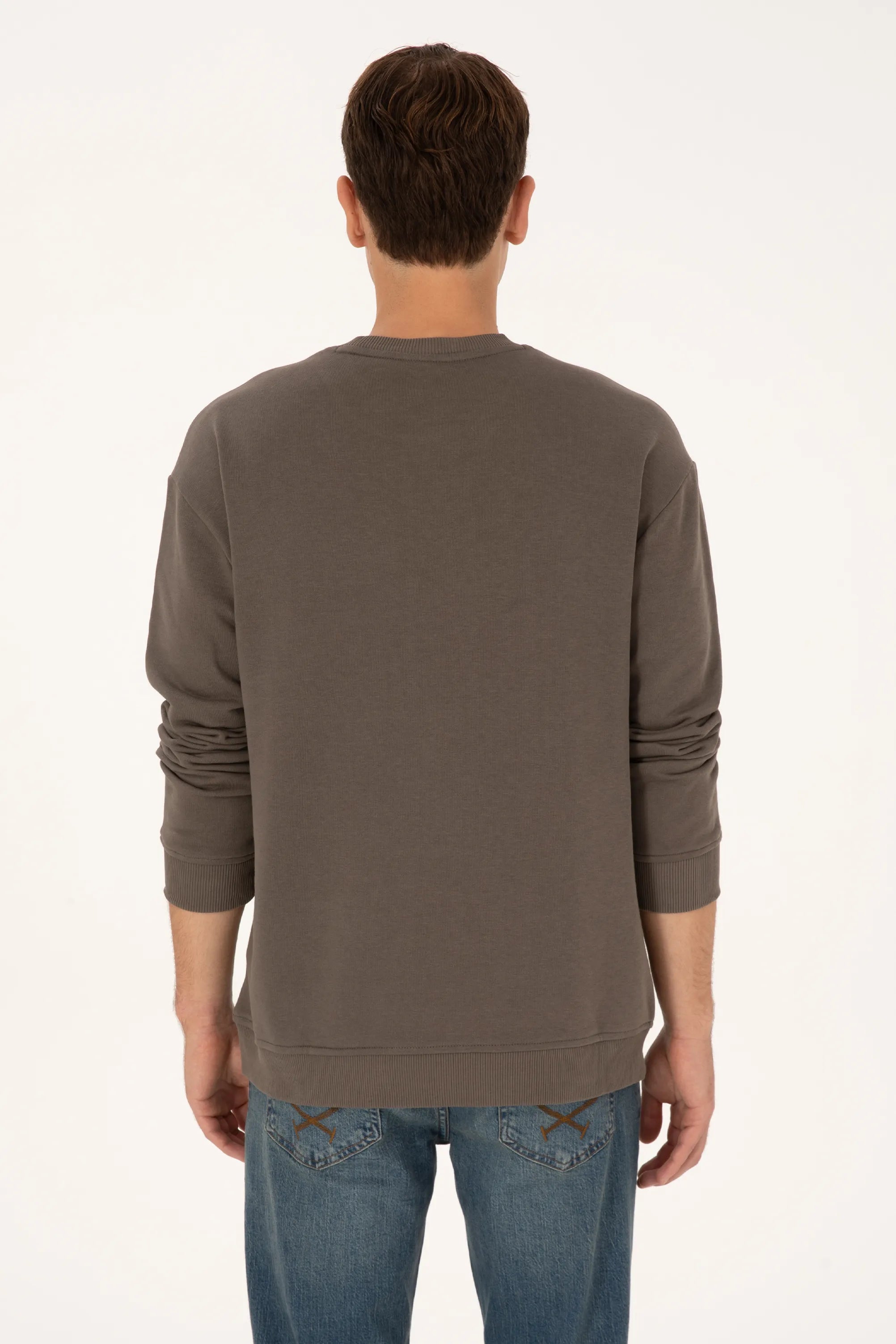 U.S. Polo Assn._Mink_Mink Sweatshirt With Logo_G081SZ0820 2240053_VR052_05