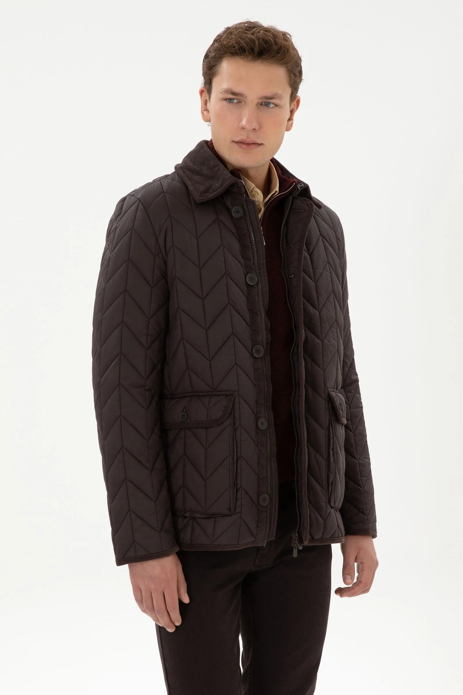U.S. Polo Assn._Dark Brown_Dark Brown Quilted Puffer Jacket_G081SZ0MS0 2263158_VR084_01