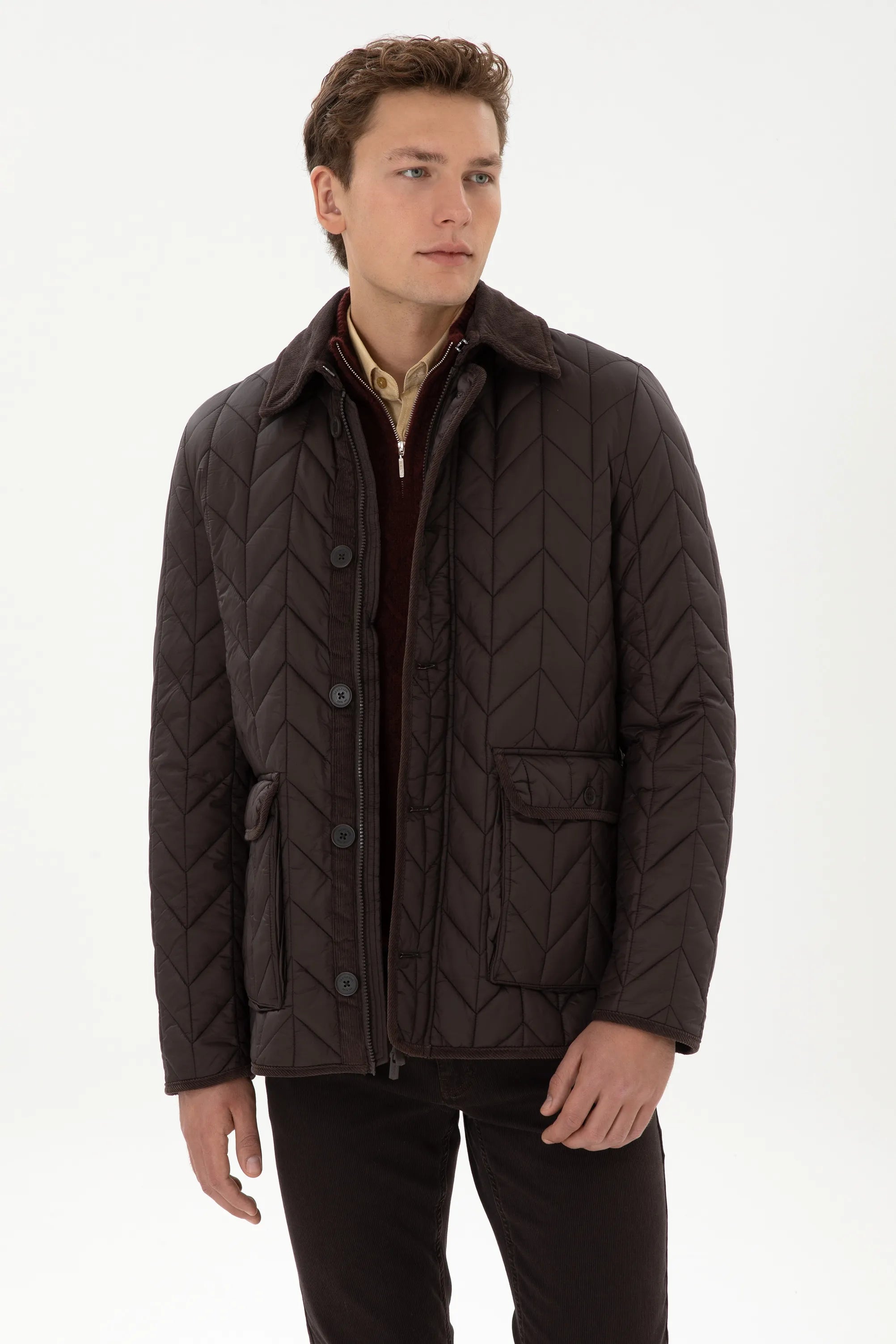 U.S. Polo Assn._Dark Brown_Dark Brown Quilted Puffer Jacket_G081SZ0MS0 2263158_VR084_03