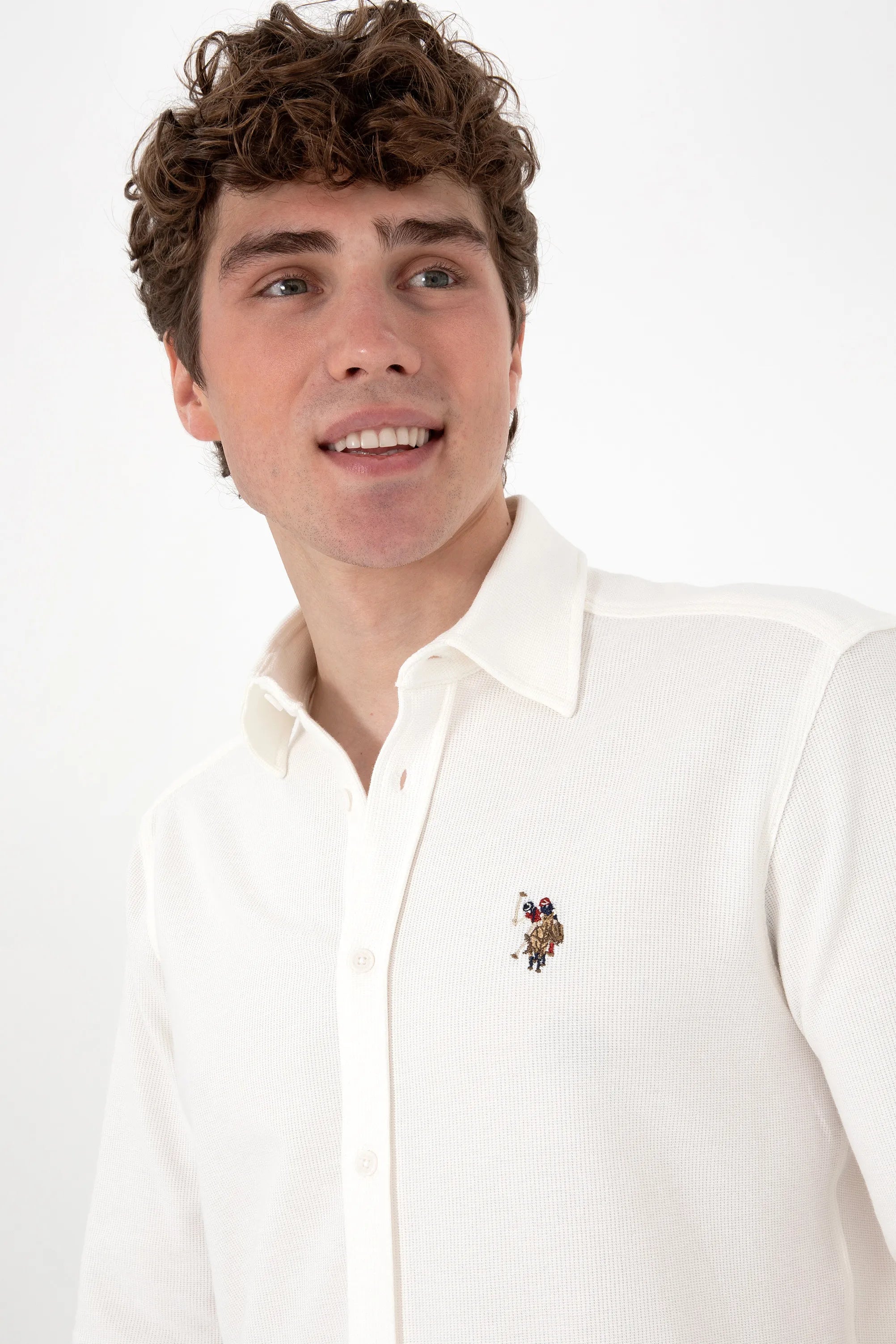 U.S. Polo Assn. White Men White Knitting Shirt SKU: G081SZ0OG0 2107809_VR013 Image 02