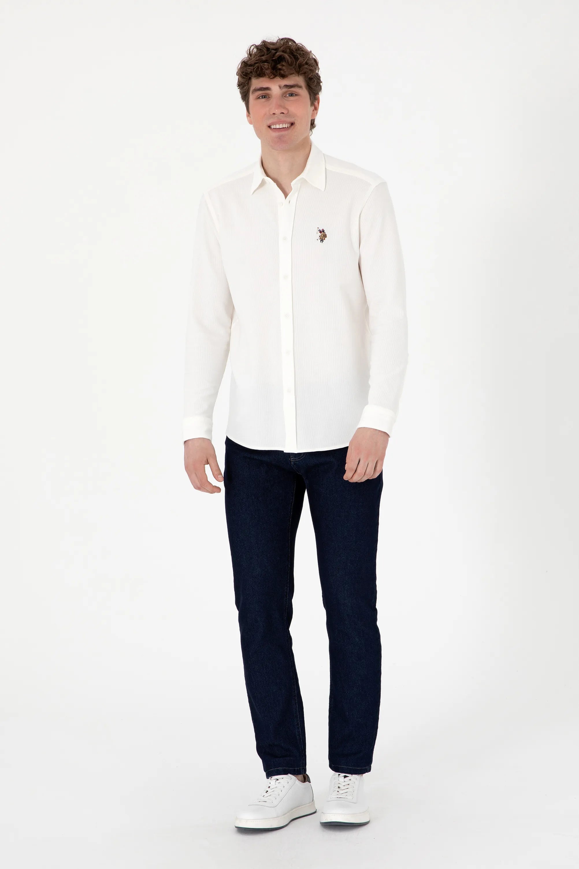 U.S. Polo Assn. White Men White Knitting Shirt SKU: G081SZ0OG0 2107809_VR013 Image 04