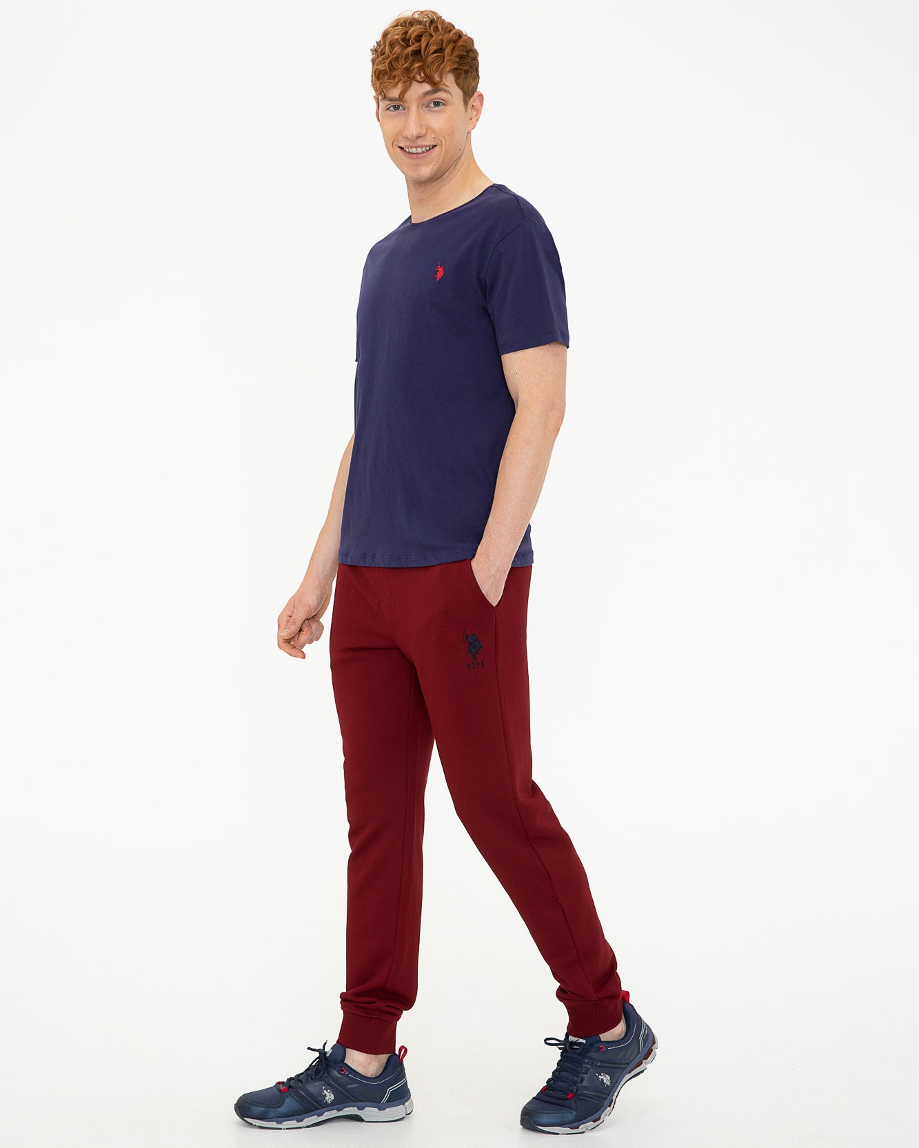 Red Knitting Trouser U.S. Polo Assn.