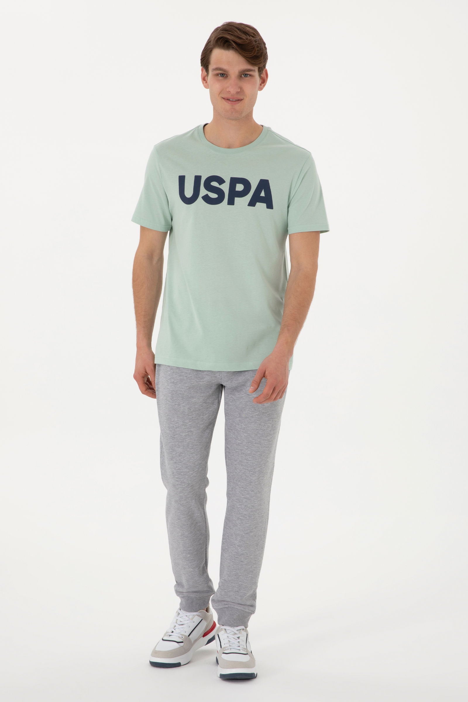 U.S. Polo Assn._Grey Melange Knitting Trouser_G081SZ0OP0 2084692_VR086_01