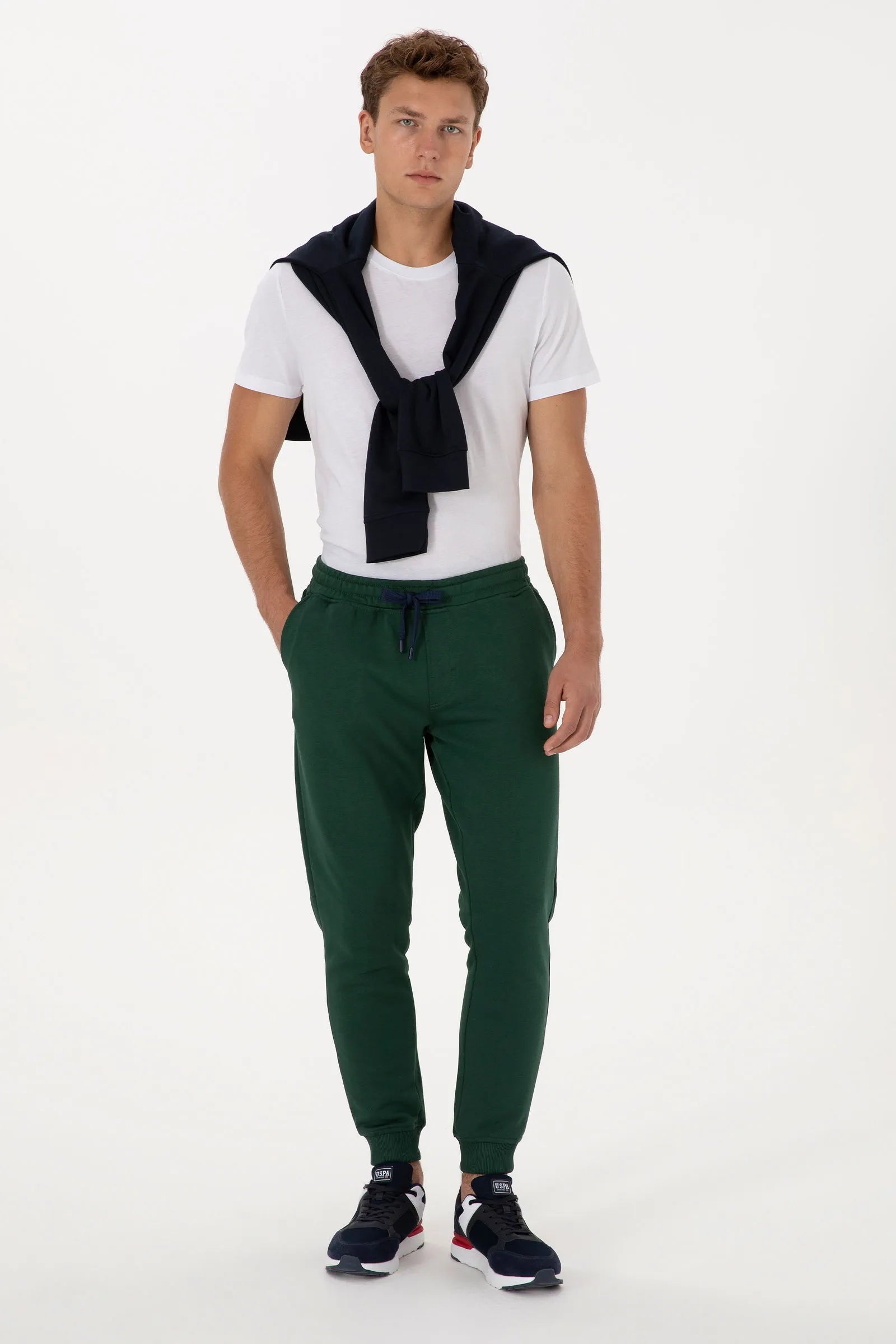 U.S. Polo Assn._Dark Green_Dark Green Sweatpants With Logo_G081SZ0OP0 2225511_VR079_01