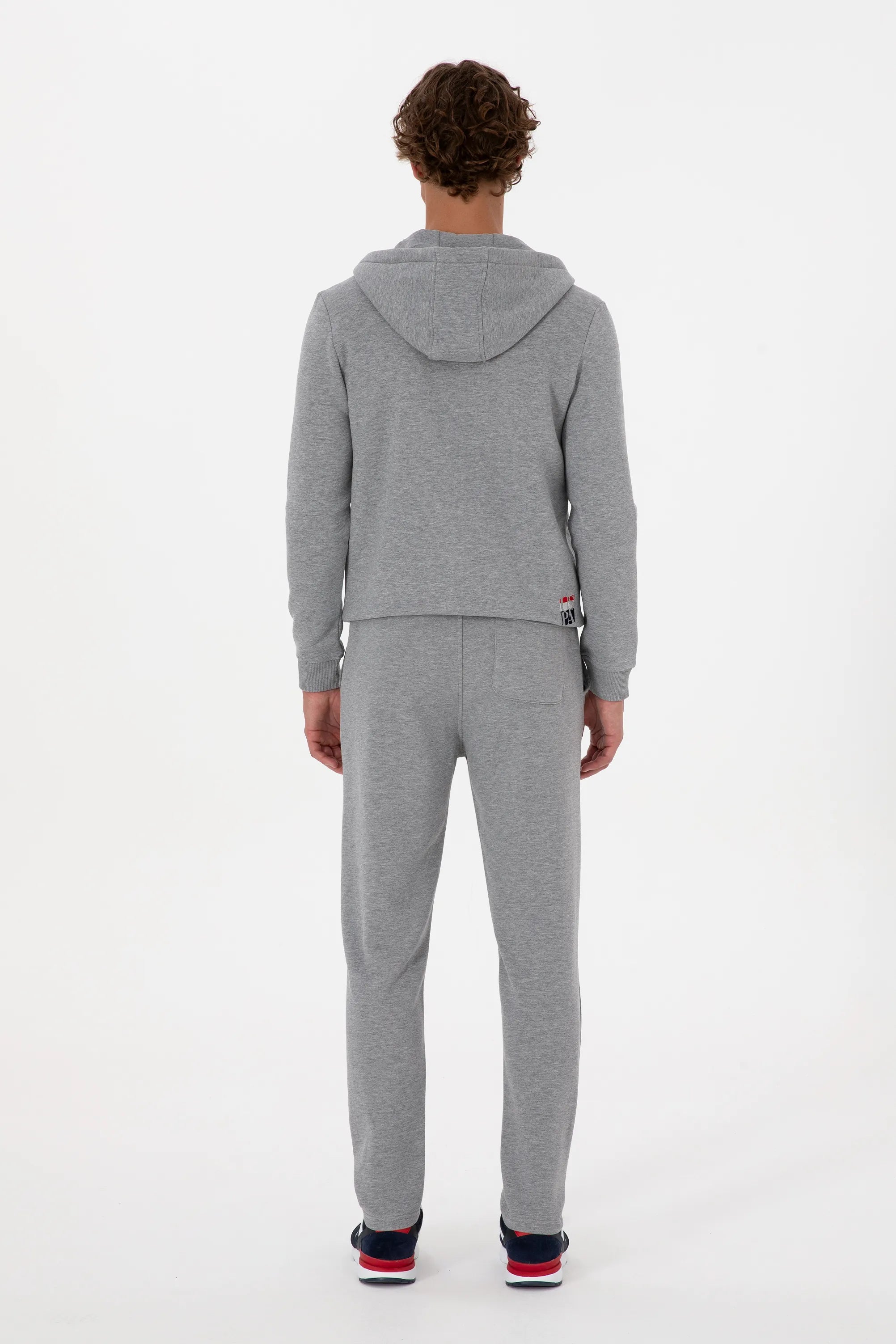 U.S. Polo Assn._Grey Melange_Grey Melange Sweatpants With Logo_G081SZ0OP0 2226923_VR086_04