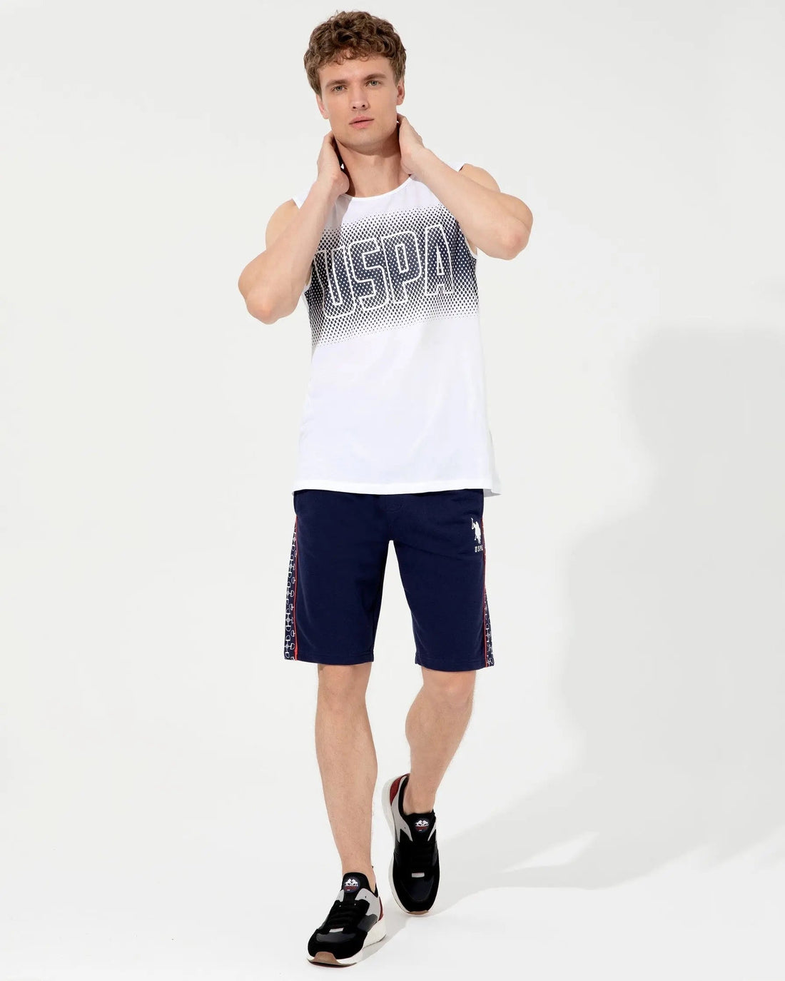 Dark Blue Knitted Shorts - BEVAVA