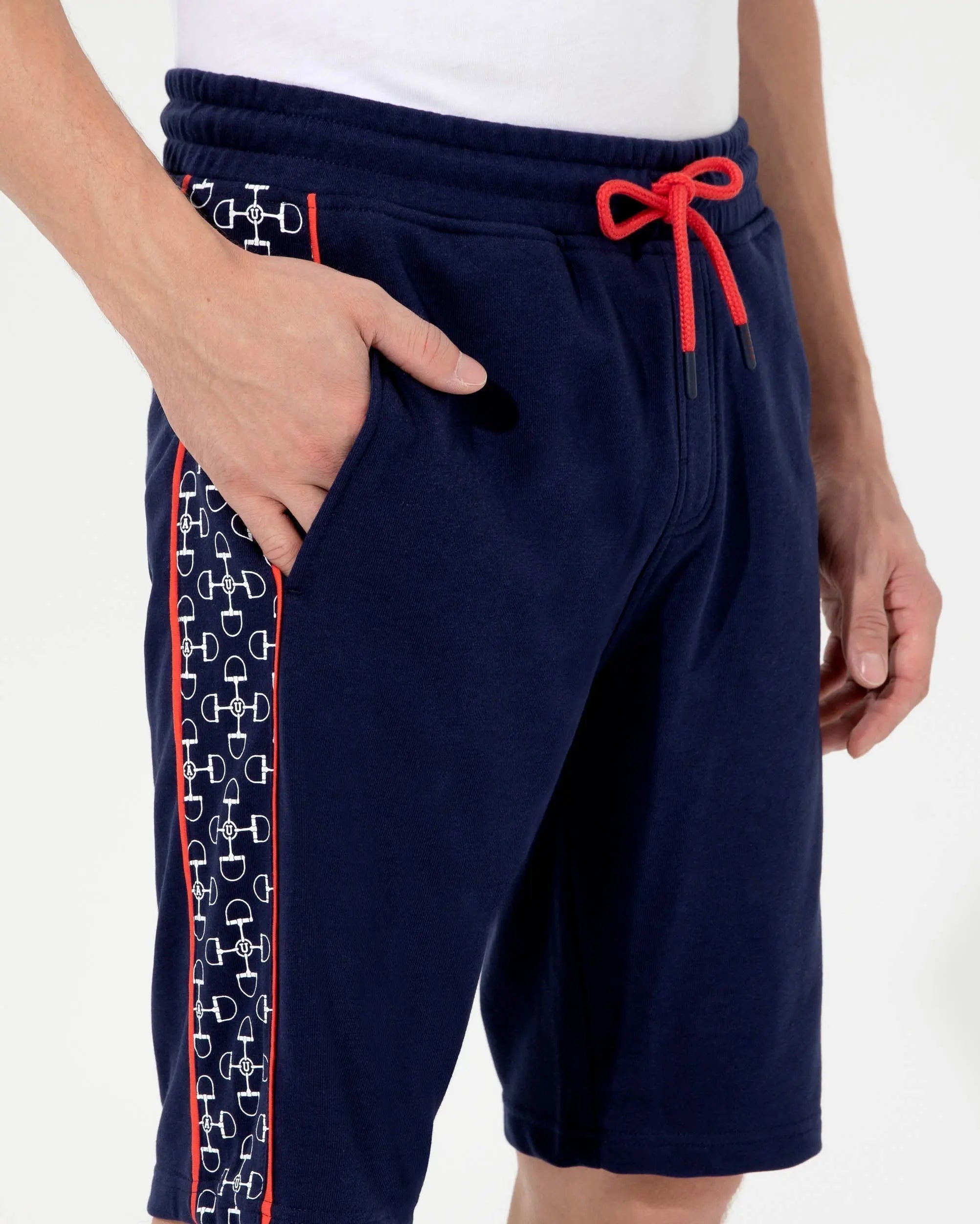 Dark Blue Knitted Shorts - BEVAVA