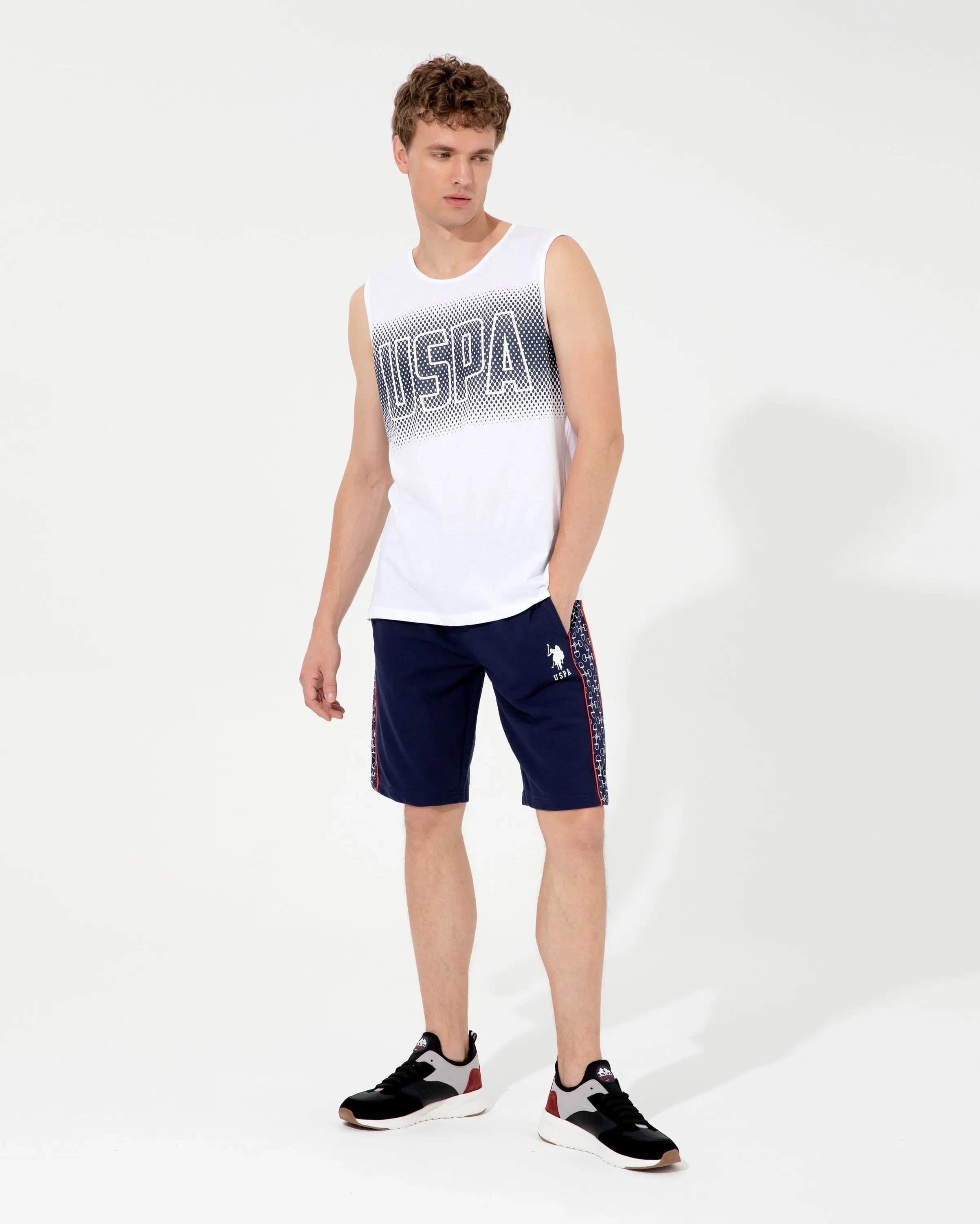 Dark Blue Knitted Shorts - BEVAVA