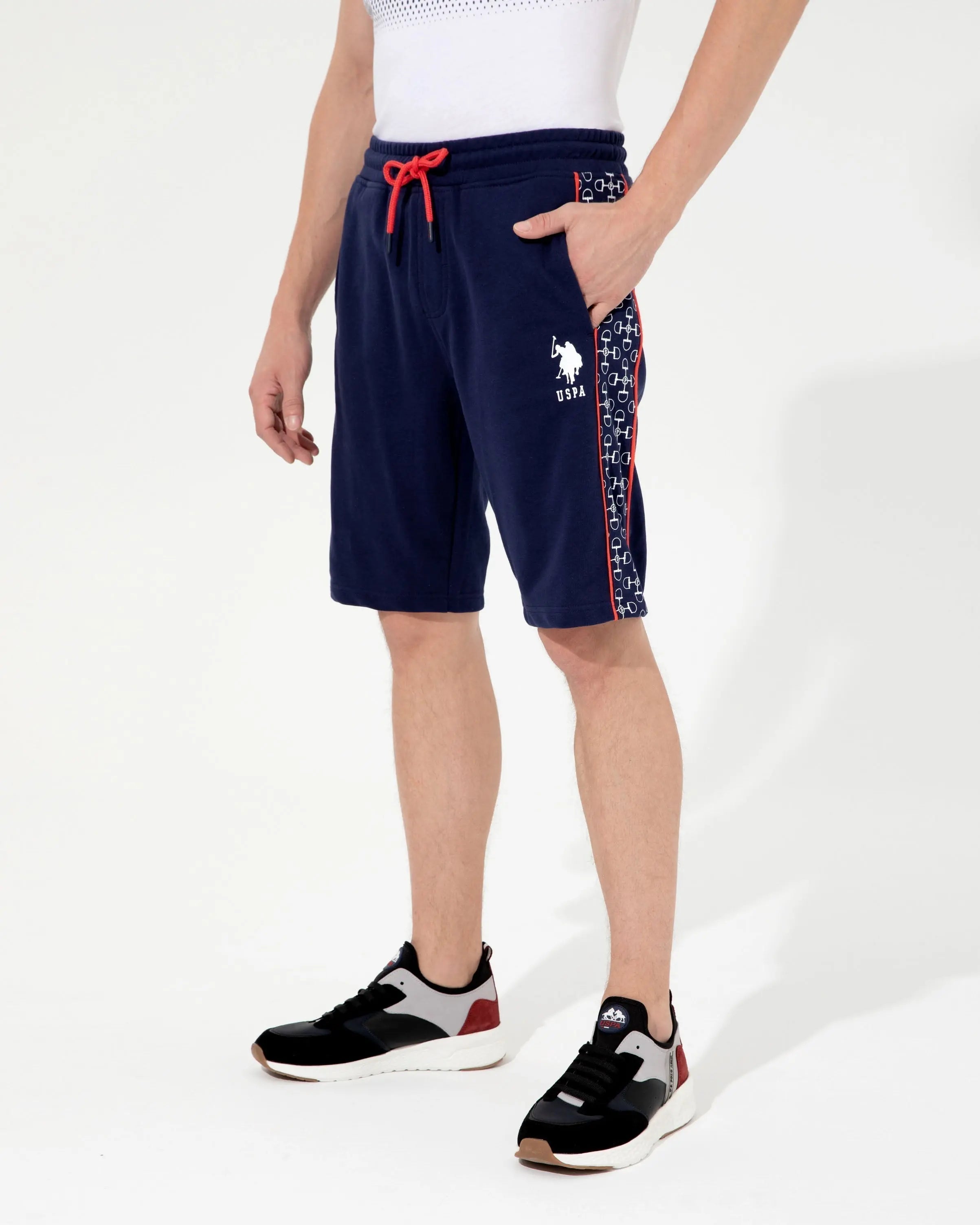 Dark Blue Knitted Shorts - BEVAVA