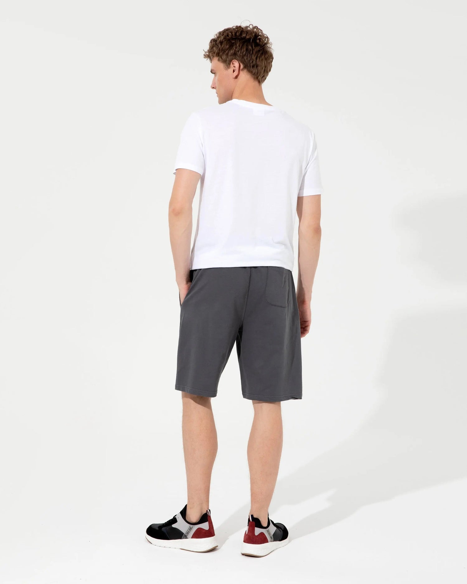 Dark Grey Knitted Shorts - BEVAVA