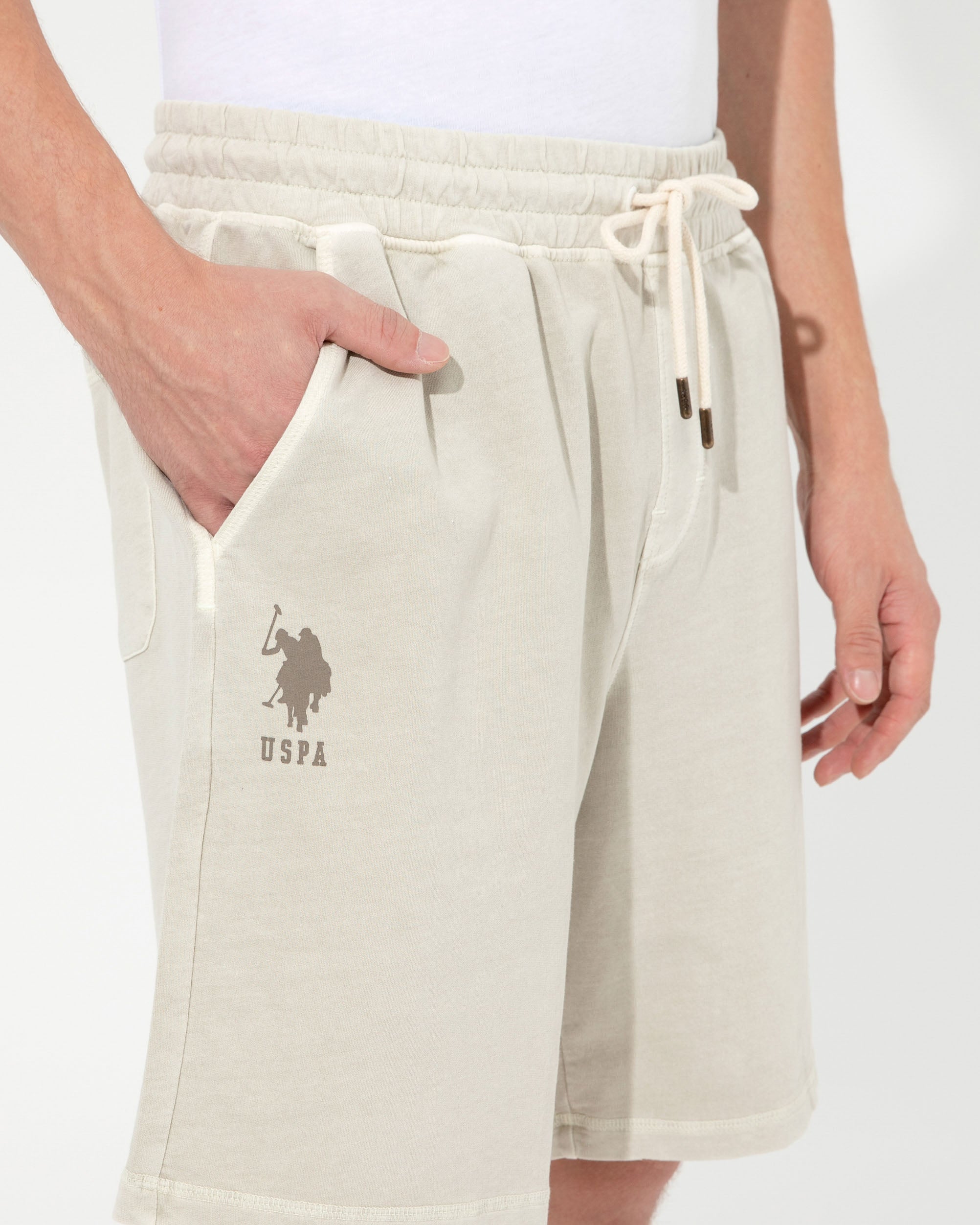 Beige Knitted Shorts U.S. Polo Assn.