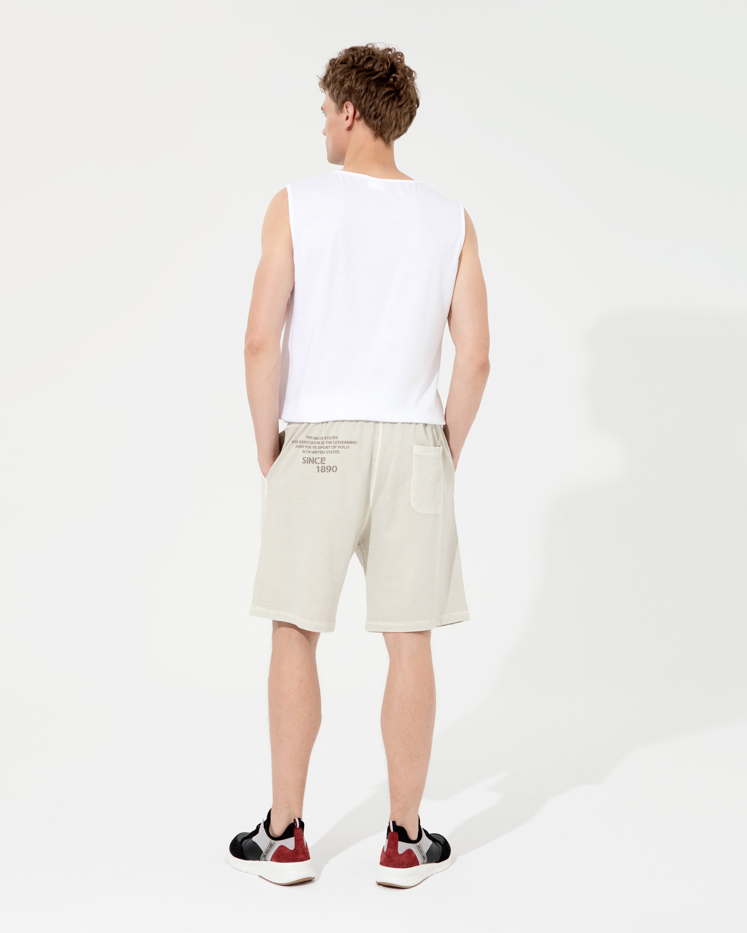 Beige Knitted Shorts U.S. Polo Assn.