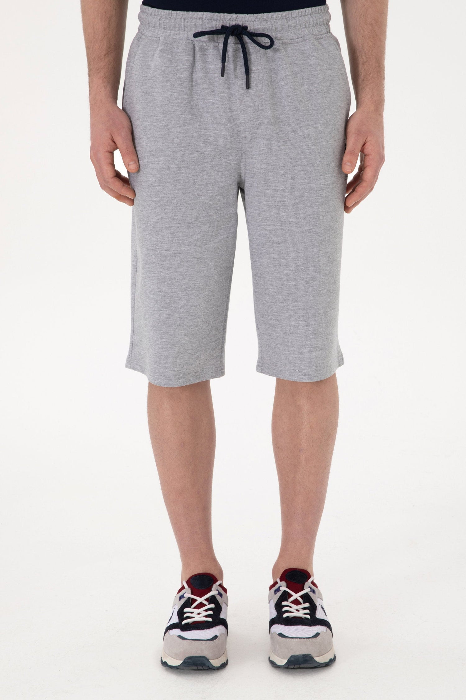 U.S. Polo Assn._Grey Melange Knitting Short_G081SZ0OS0 2084662_VR086_02