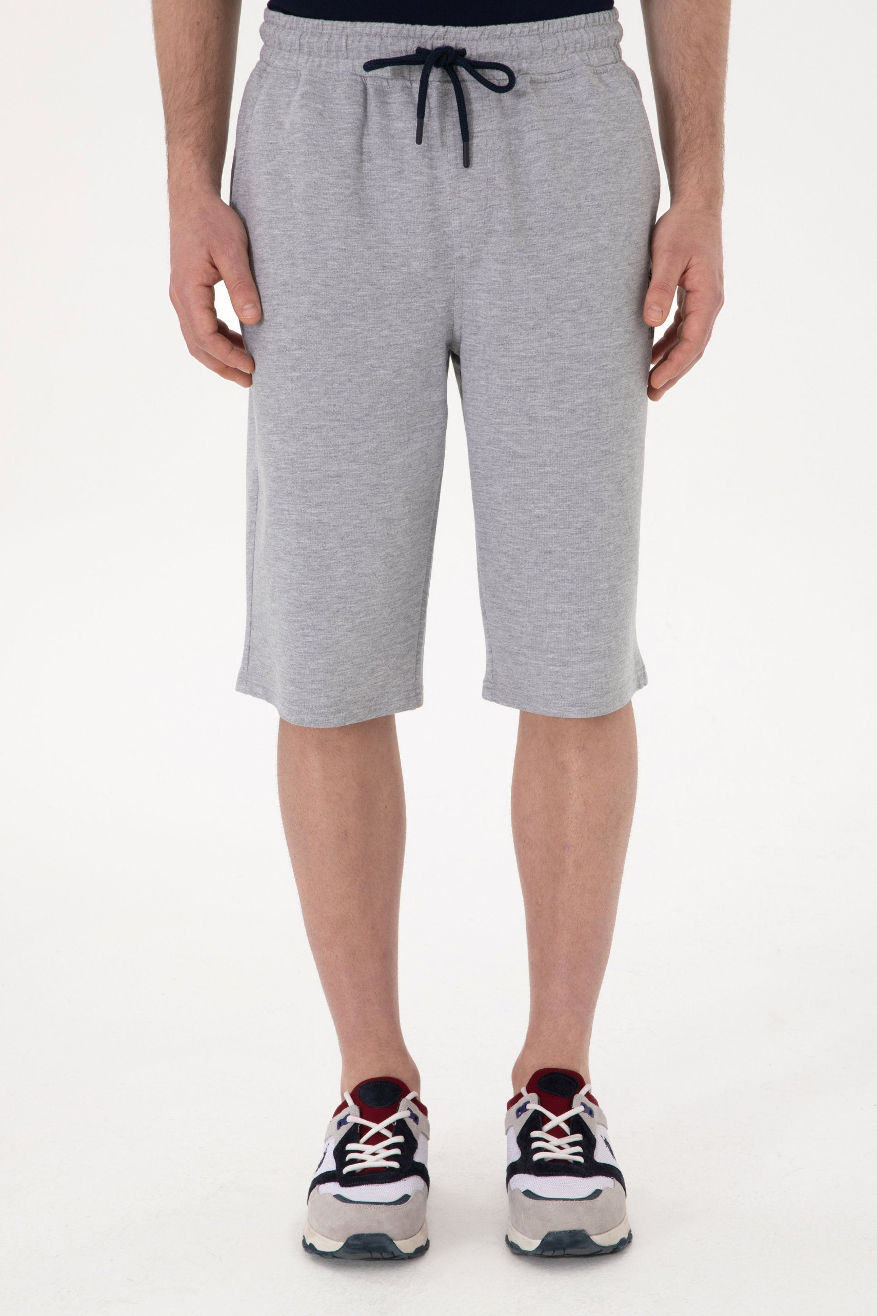 U.S. Polo Assn._Grey Melange Knitting Short_G081SZ0OS0 2084662_VR086_02