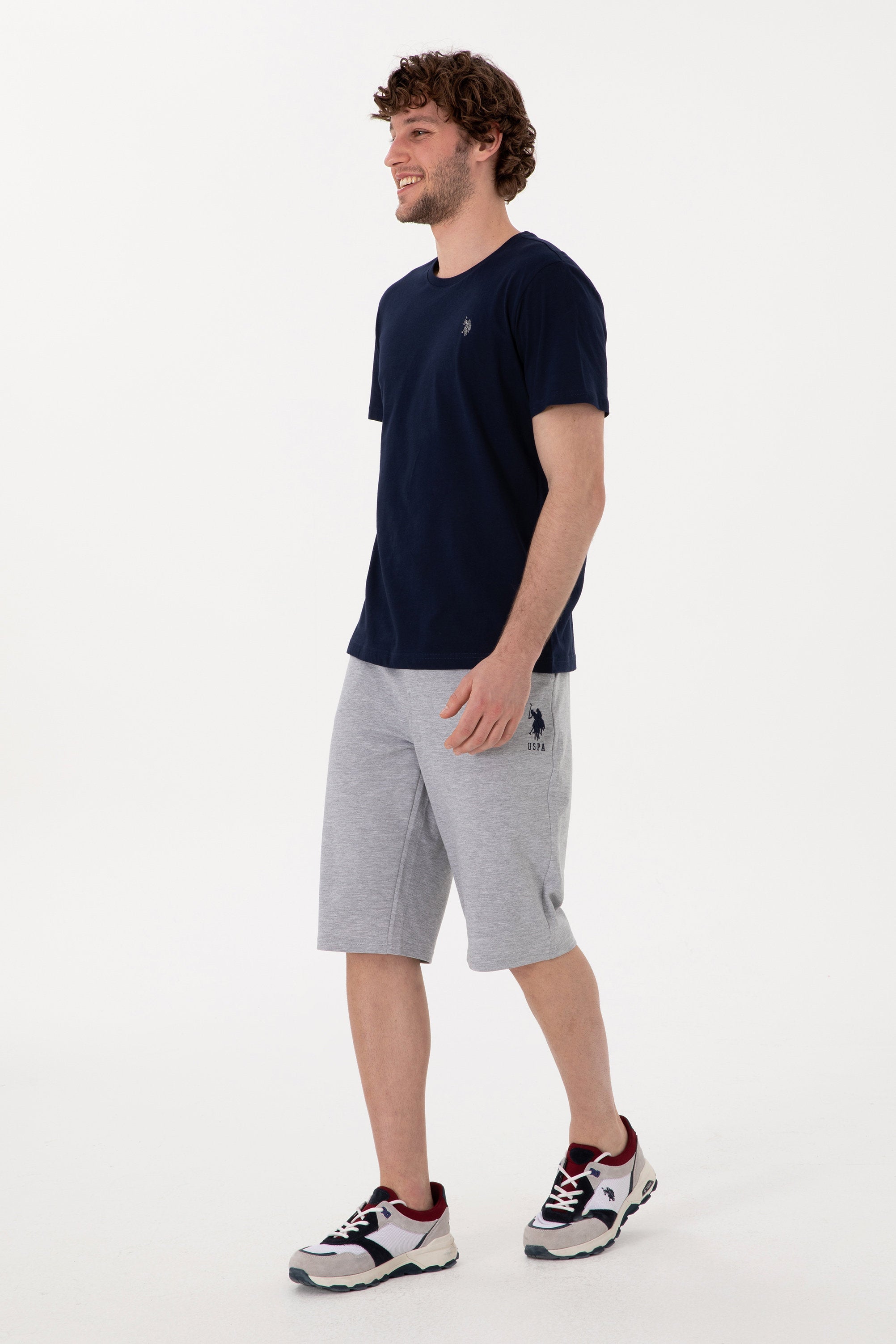 U.S. Polo Assn._Grey Melange Knitting Short_G081SZ0OS0 2084662_VR086_03