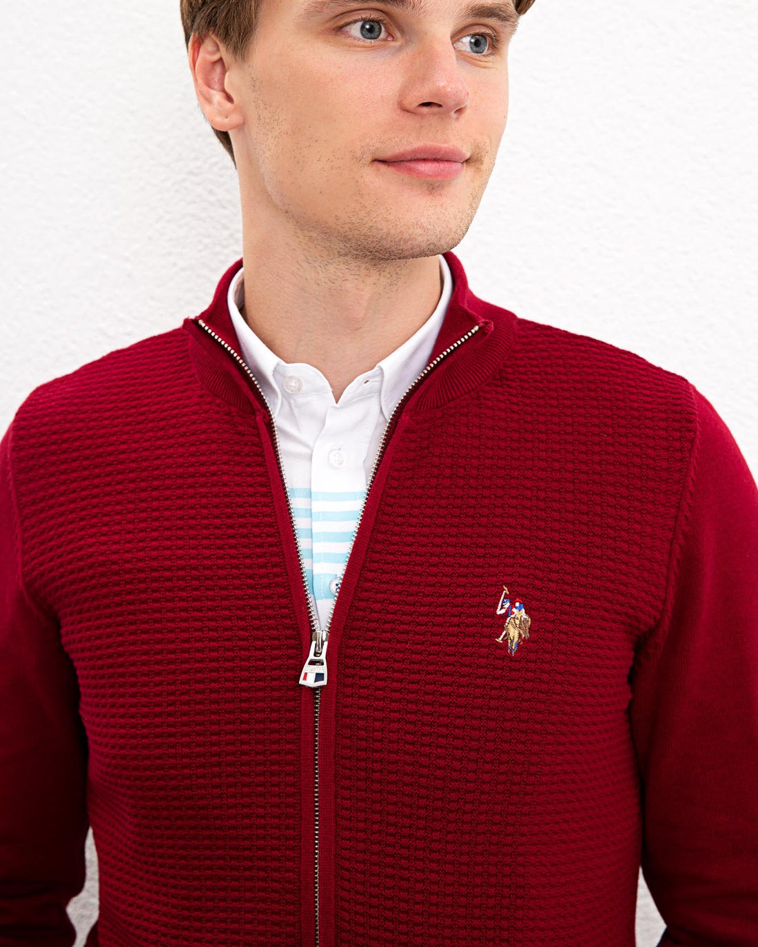 Brown Knitted Cardigan U.S. Polo Assn.