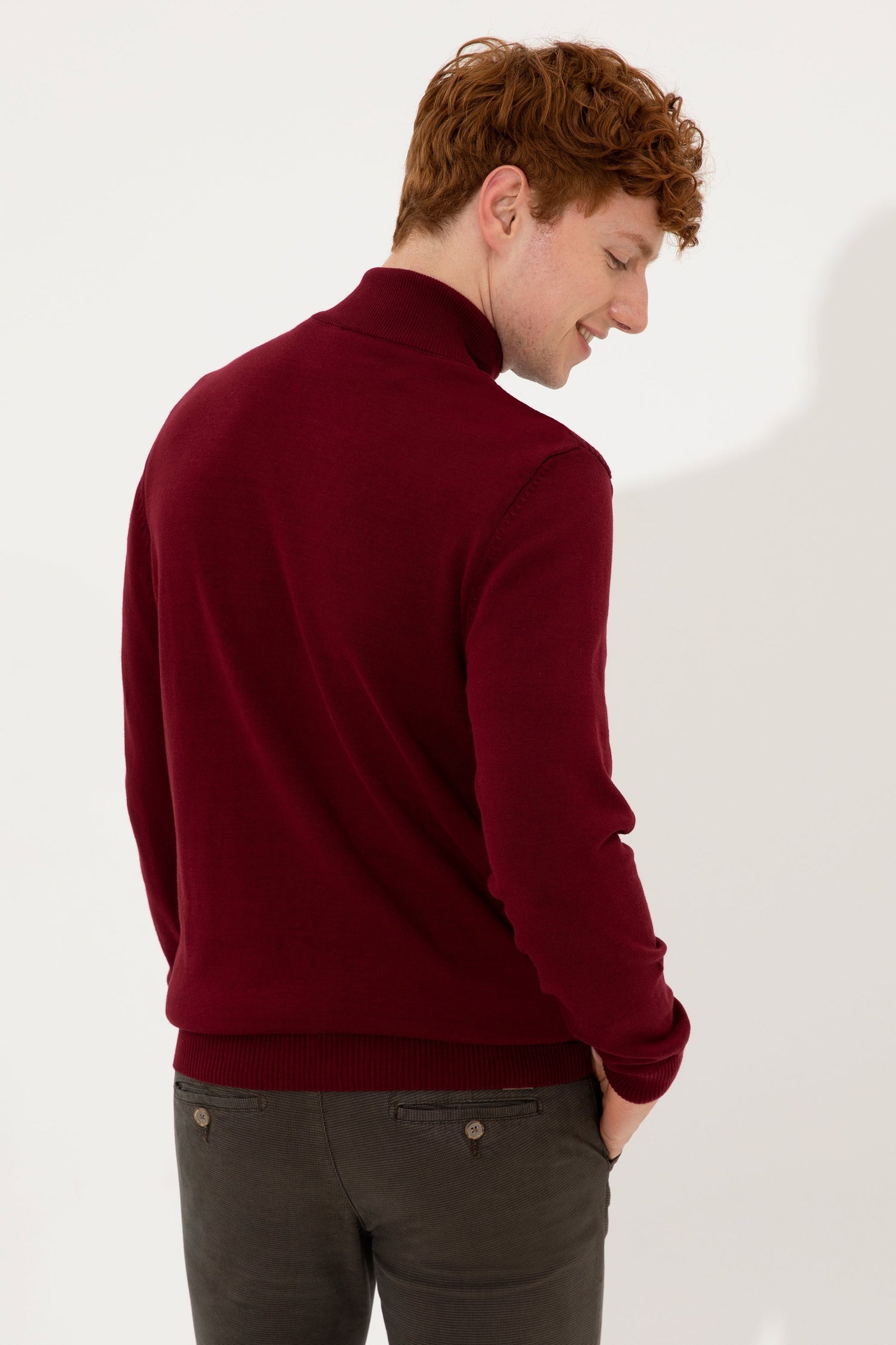 Red Knitting Cardigan U.S. Polo Assn.