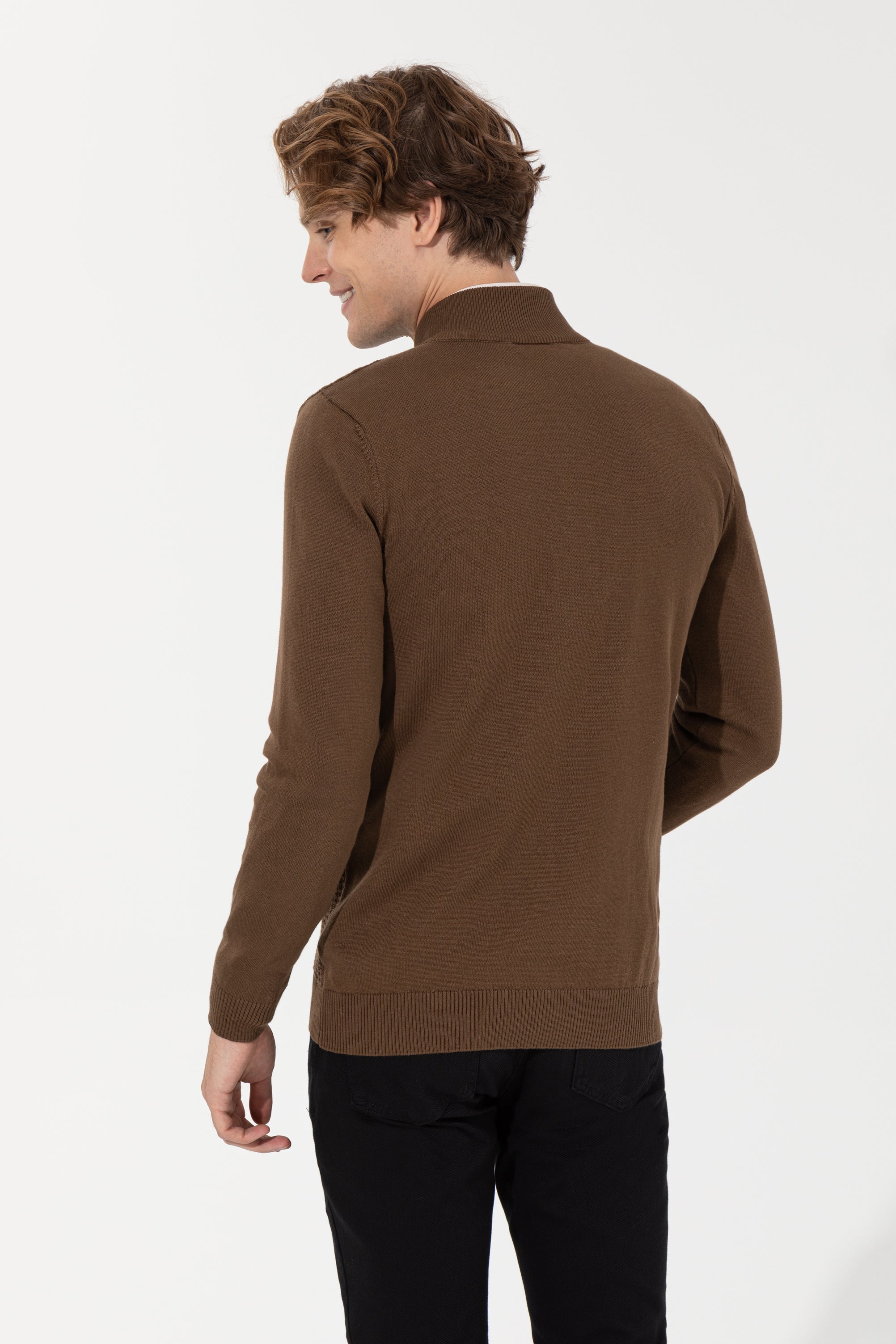 Brown Knitting Cardigan U.S. Polo Assn.