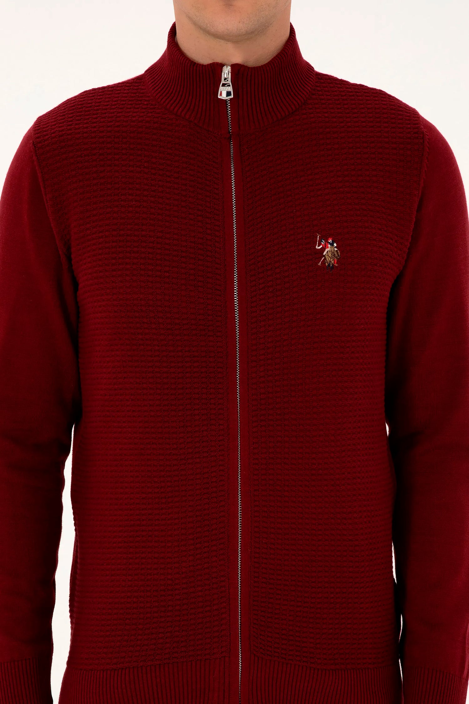 U.S. Polo Assn._Bordeaux_Bordeaux Knitting Cardigan_G081SZ0TH0 2227188_VR014_06