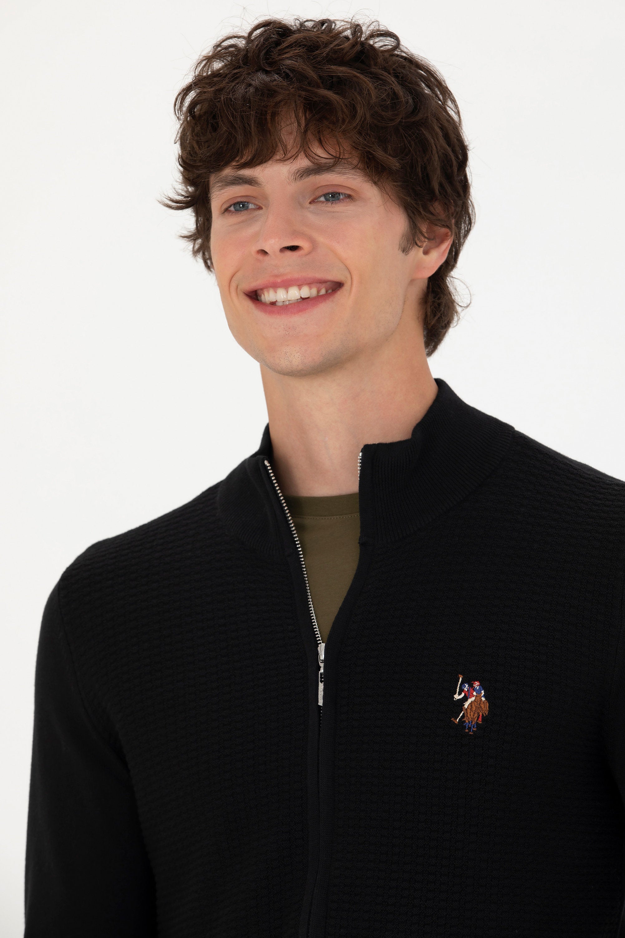 Black Zip-Up Knitted Cardigan_G081SZ0TH0 1629653_VR046_06