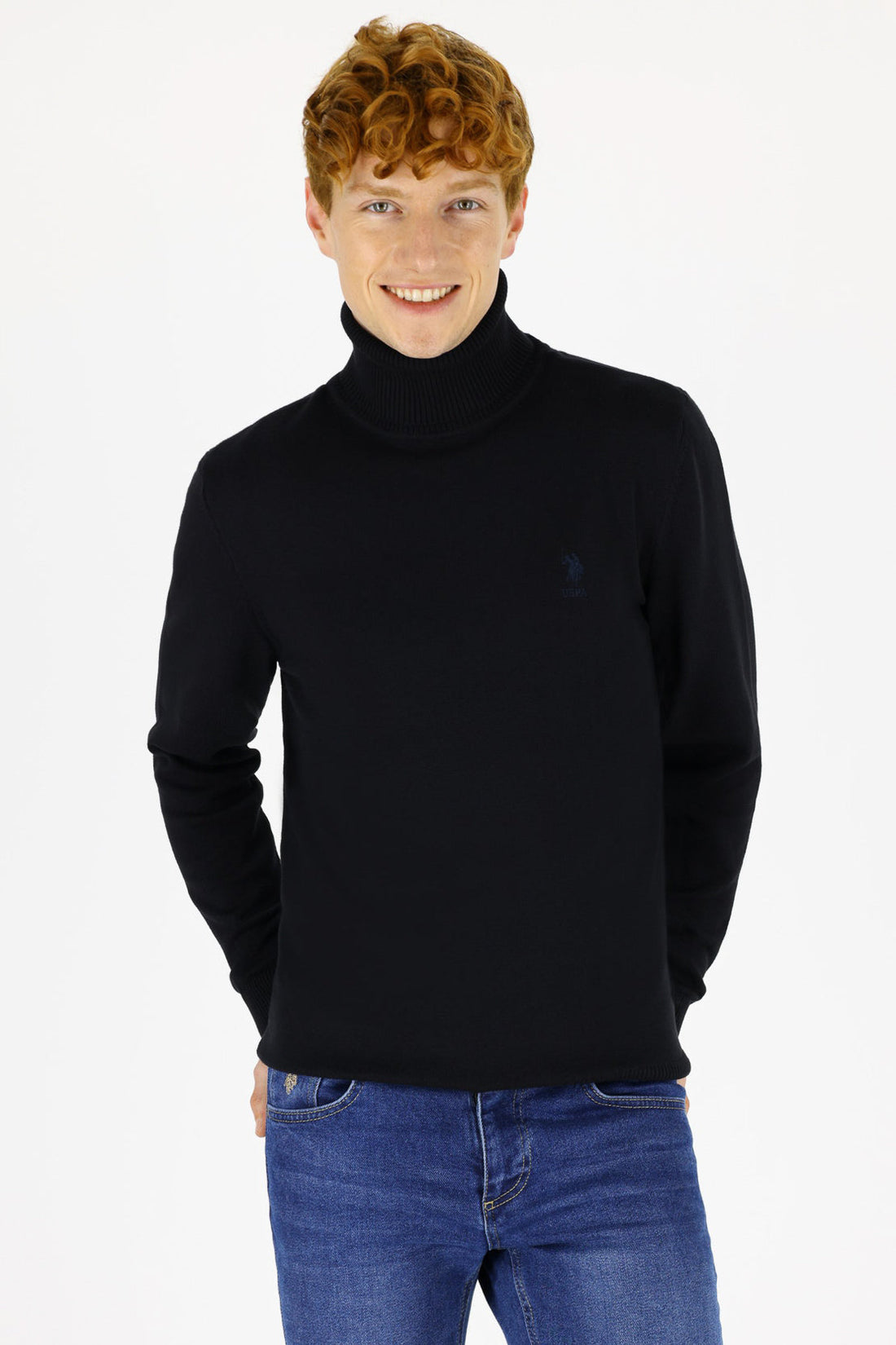 Black Knitting Jumper U.S. Polo Assn.
