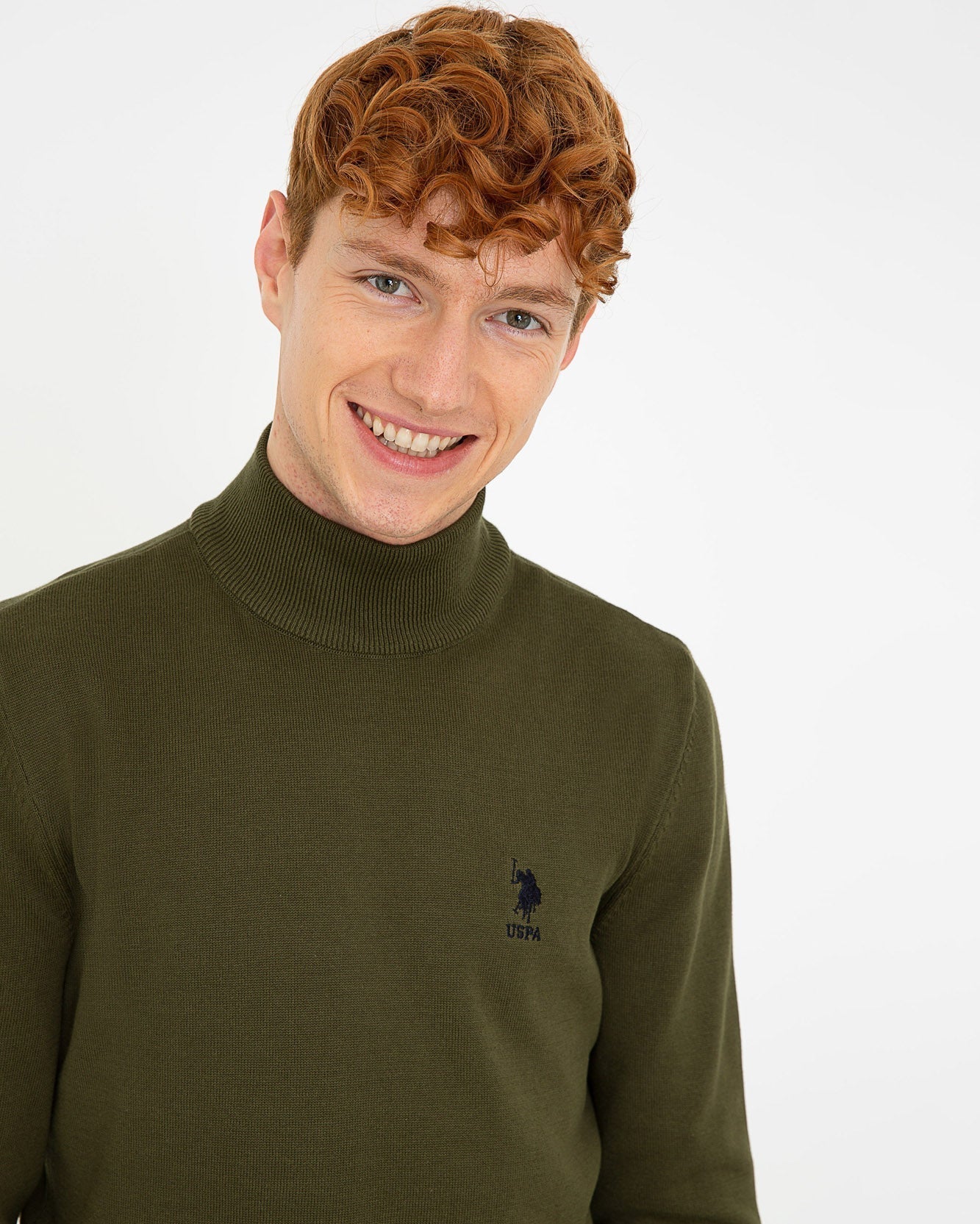 Kaki Knitting Jumper U.S. Polo Assn.