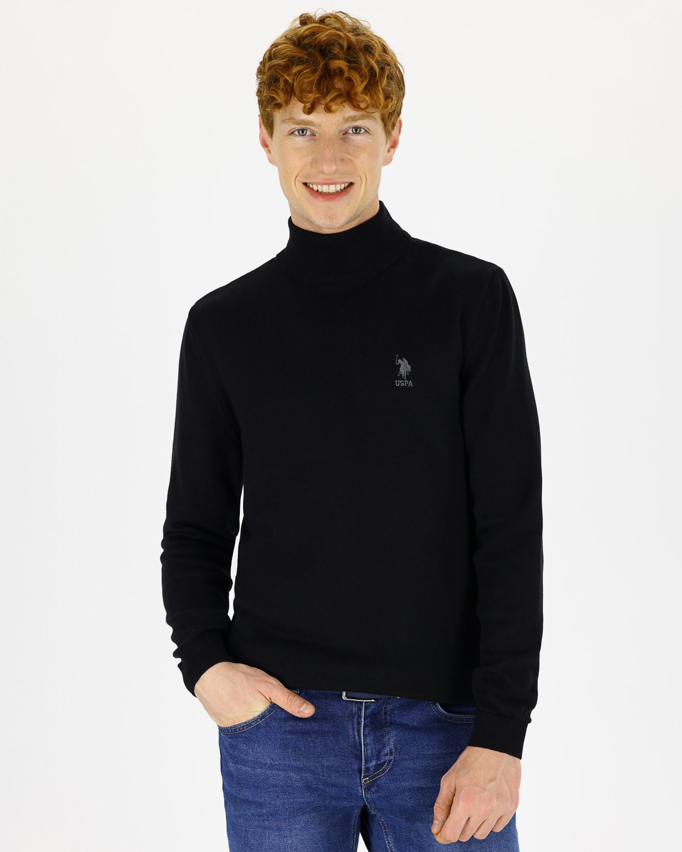 Black Knitting Jumper U.S. Polo Assn.