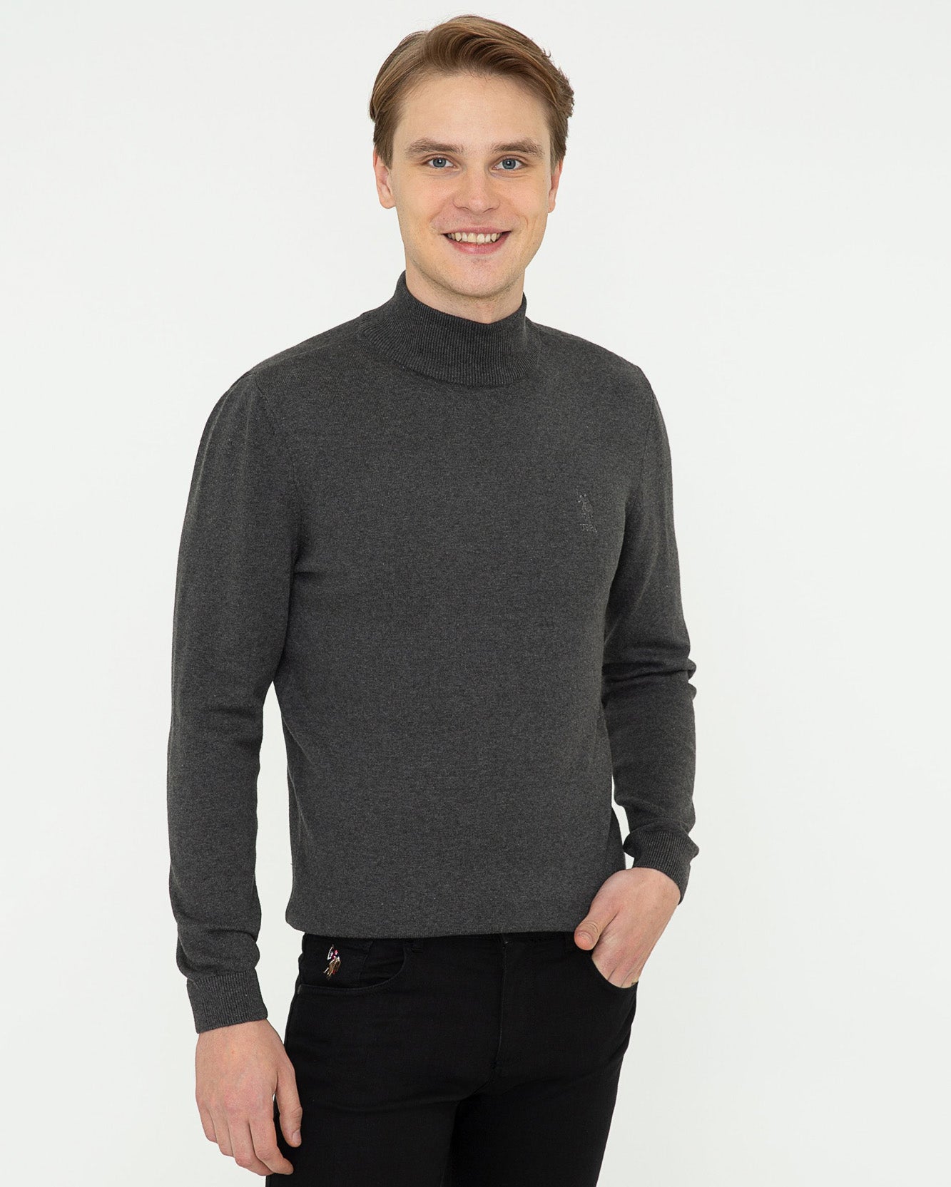 Dark Grey Knitting Jumper U.S. Polo Assn.