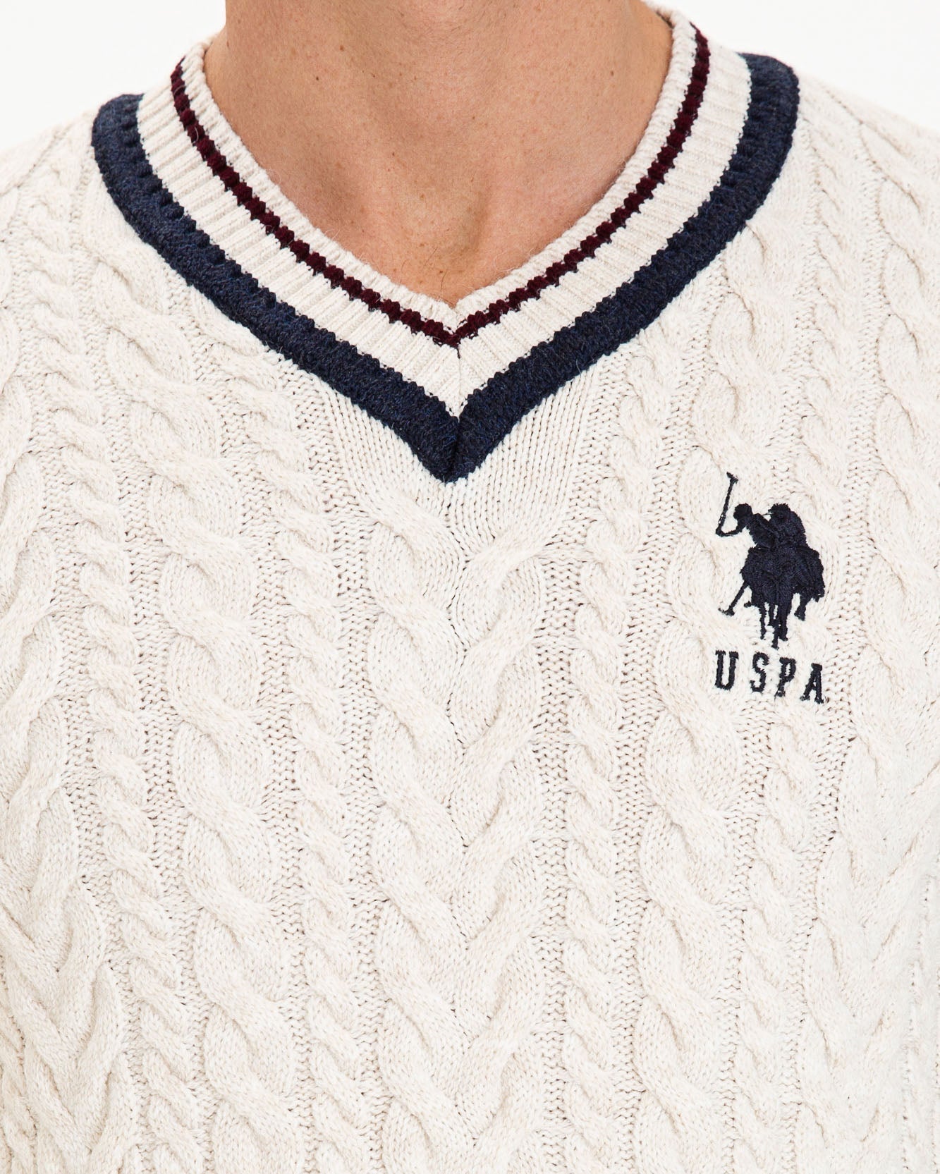 Red Knitting Jumper U.S. Polo Assn.