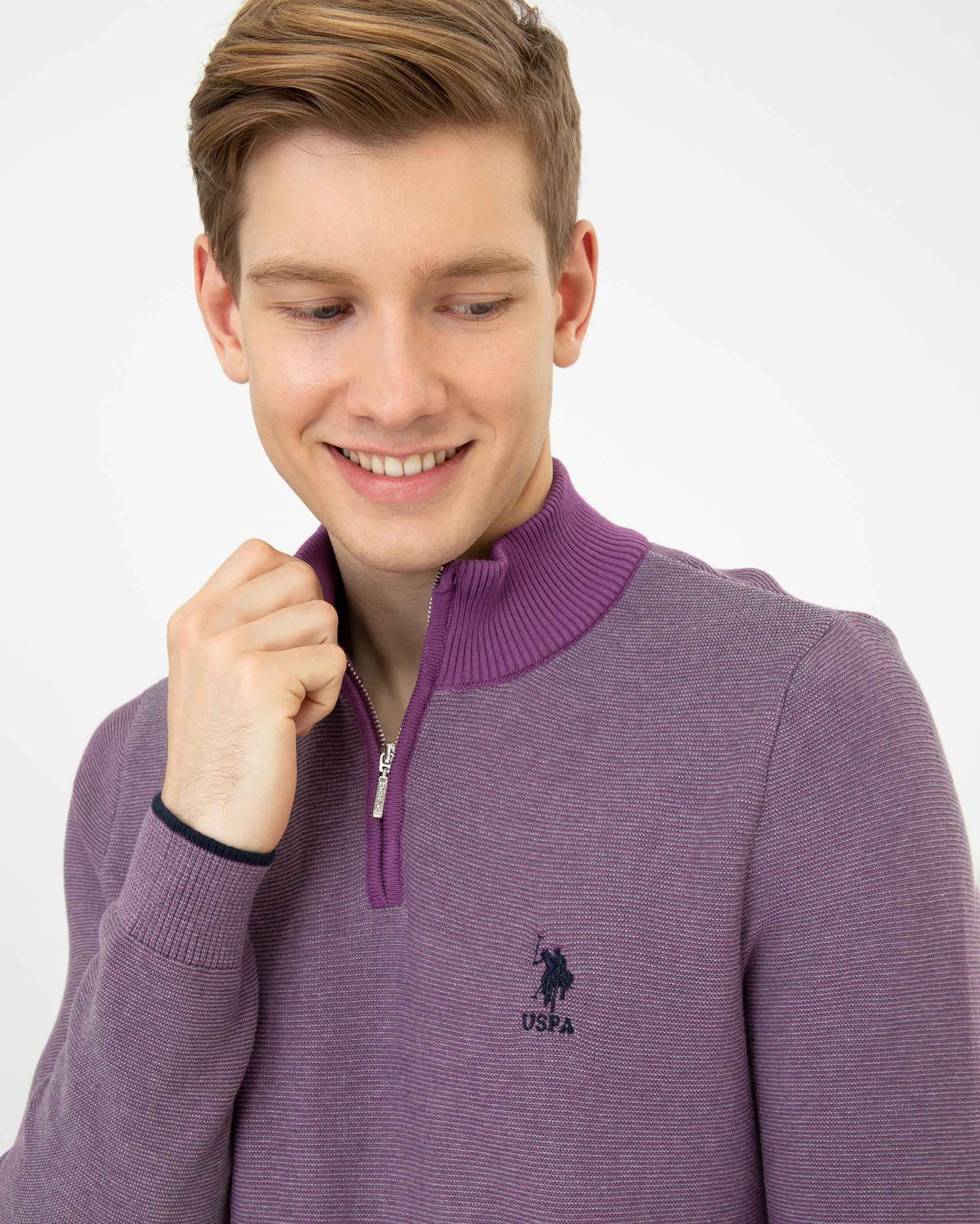 Mauve Knitting Jumper U.S. Polo Assn.