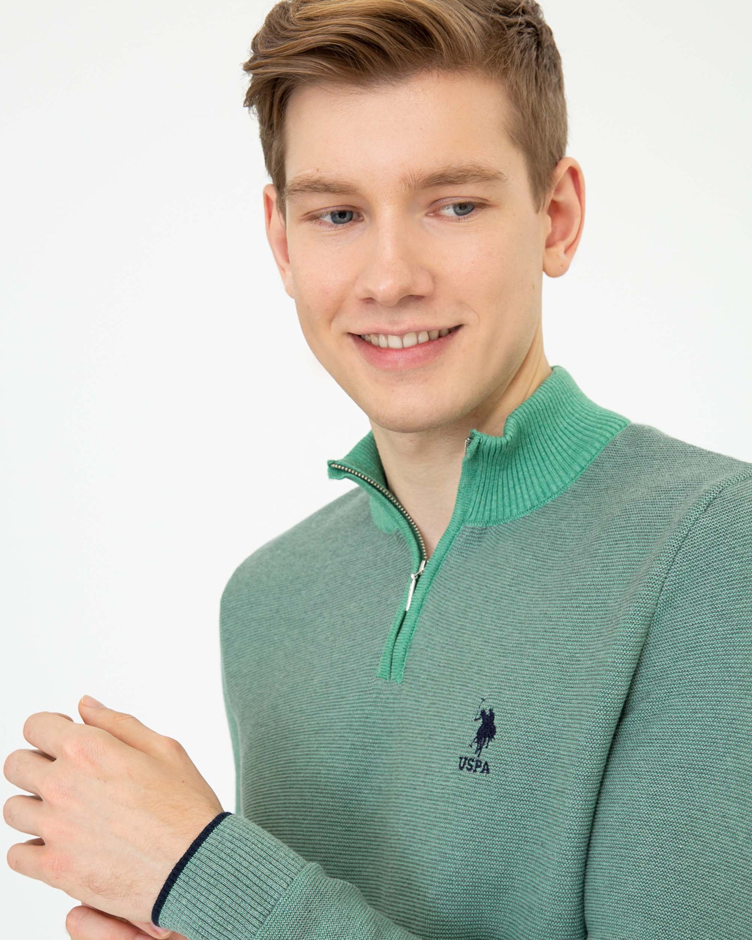 Light Blue Knitting Jumper U.S. Polo Assn.