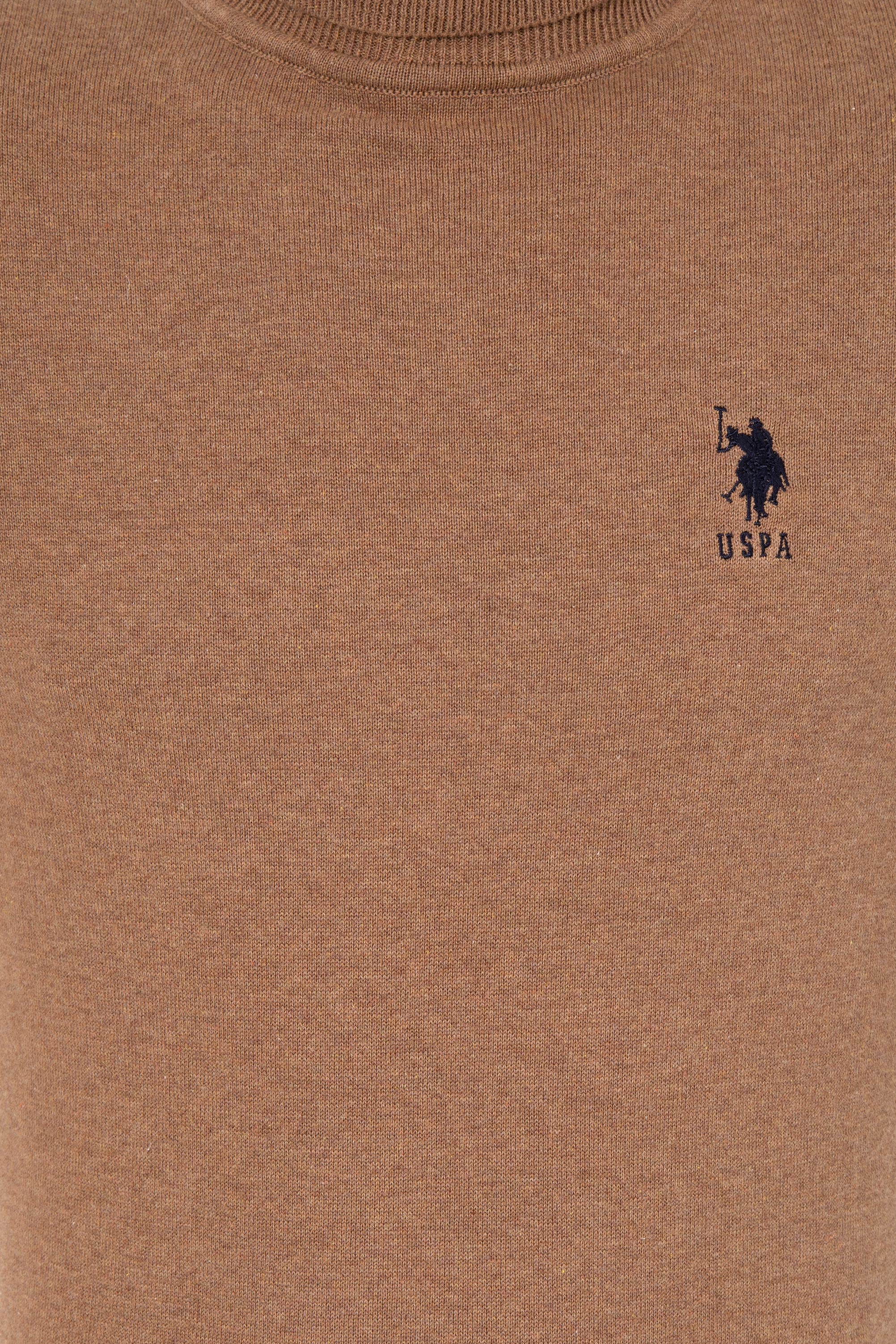 Brown Knitting Jumper U.S. Polo Assn.