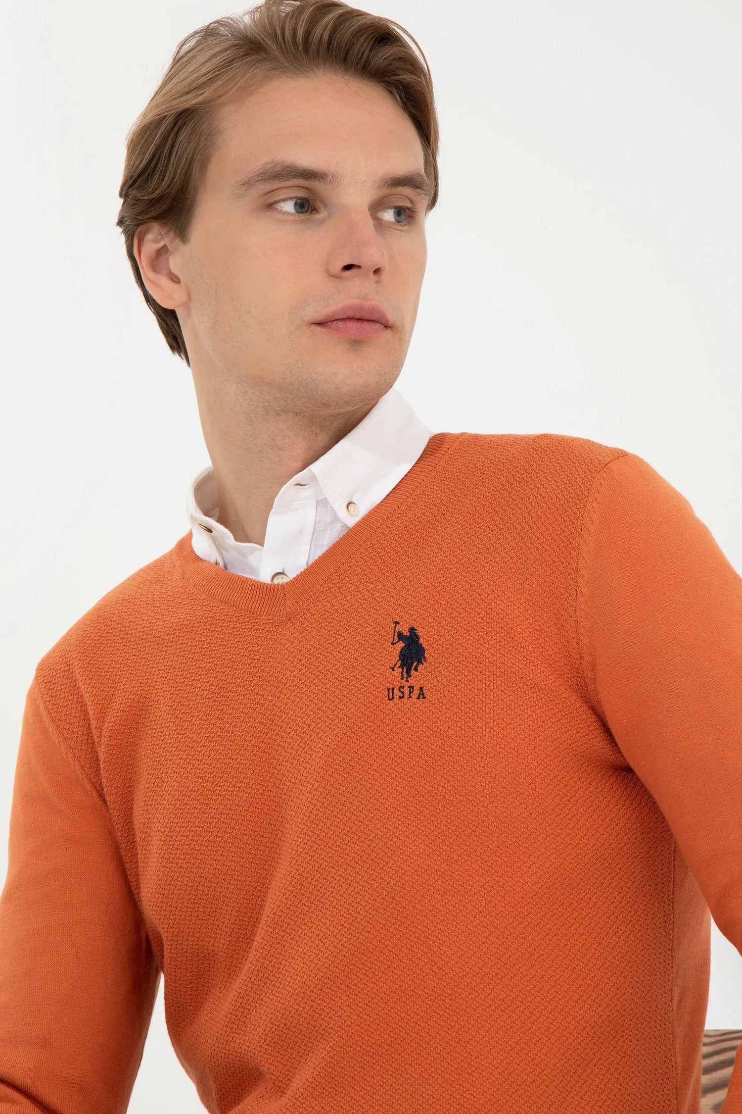 Orange Knitting Jumper - BEVAVA