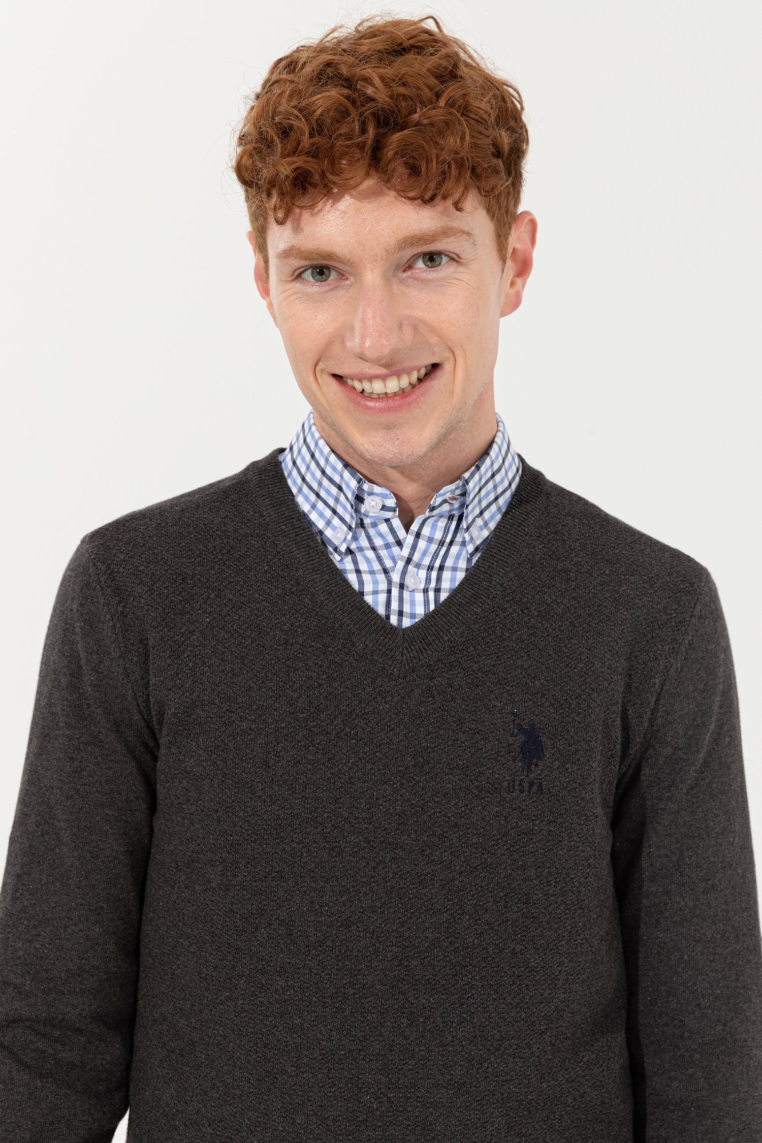 Dark Grey Knitting Jumper U.S. Polo Assn.